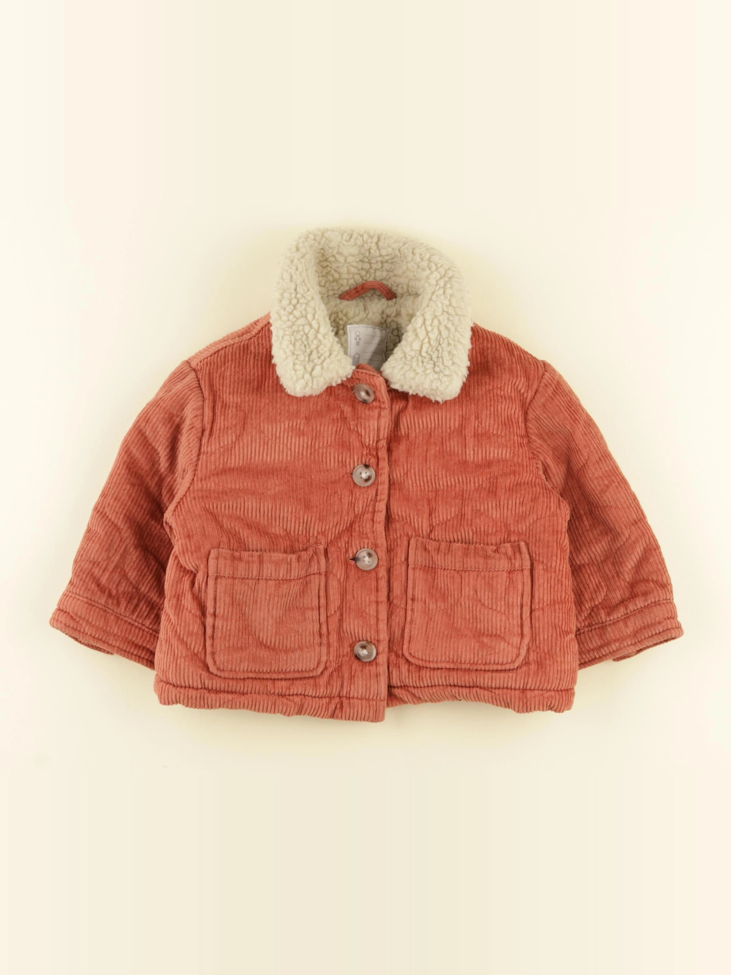 Vertbaudet - veste doublé marron - 2 ans
