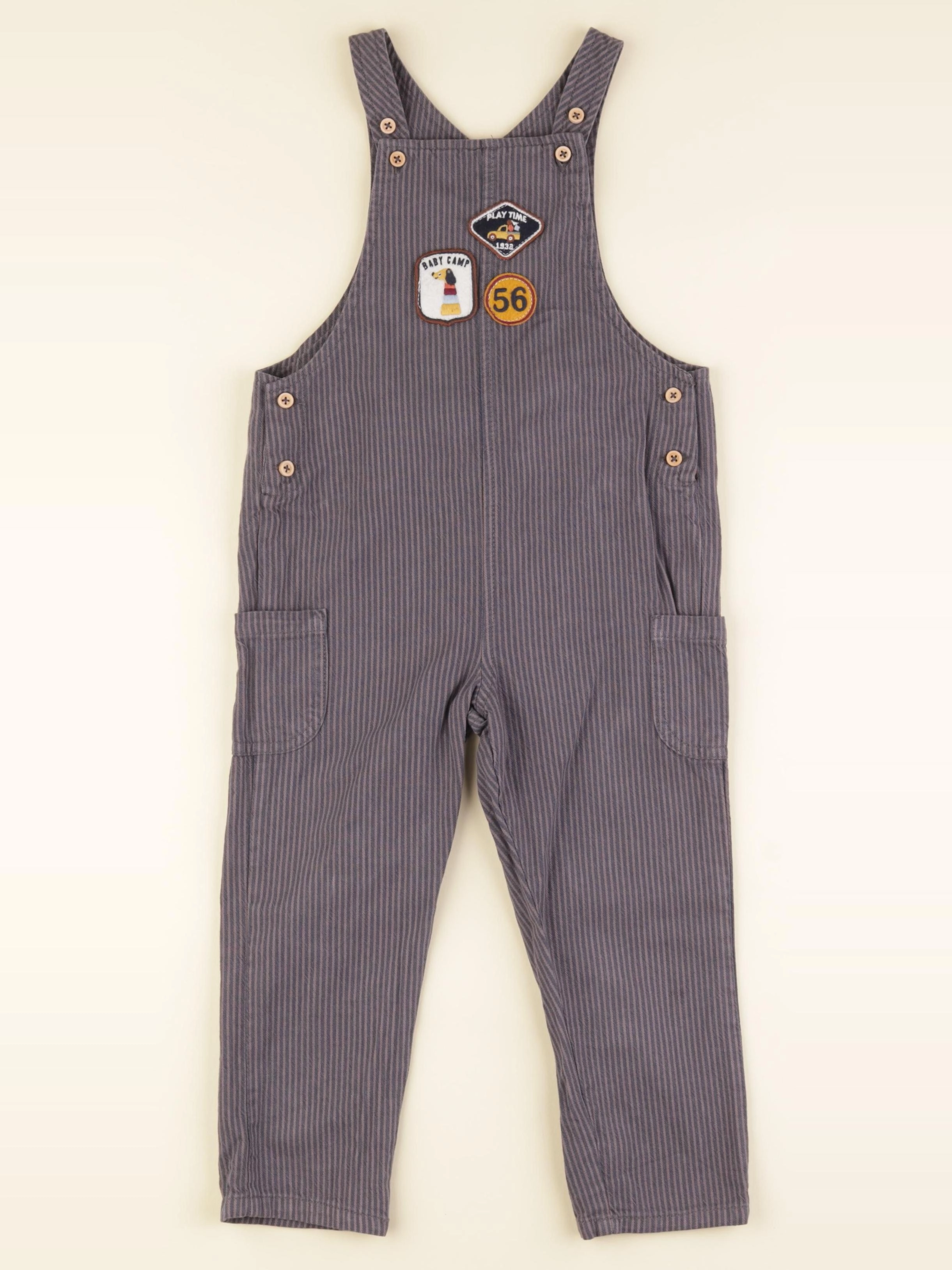 Boutchou - salopette gris, marron - 36 mois