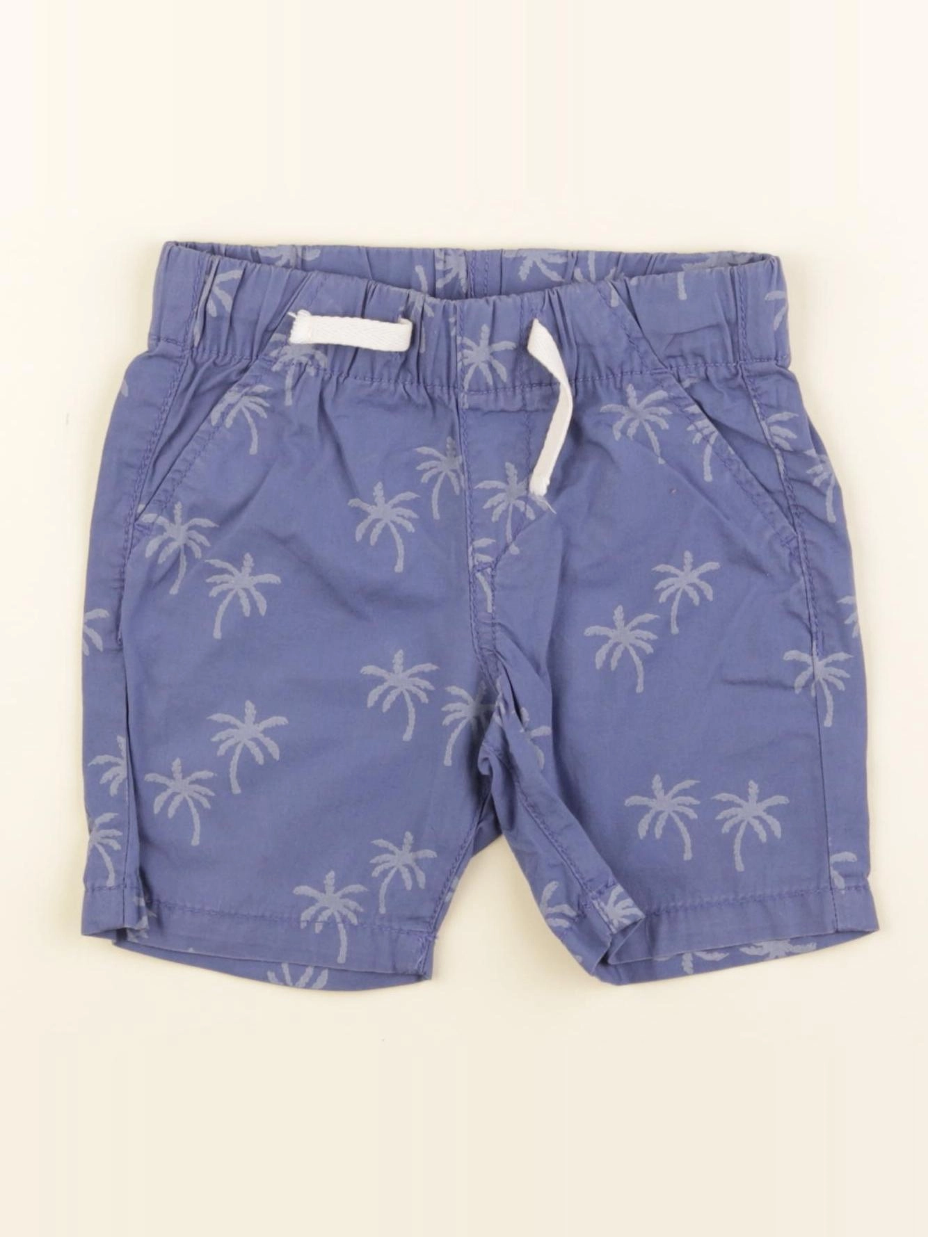 H&M - short bleu - 9/12 mois