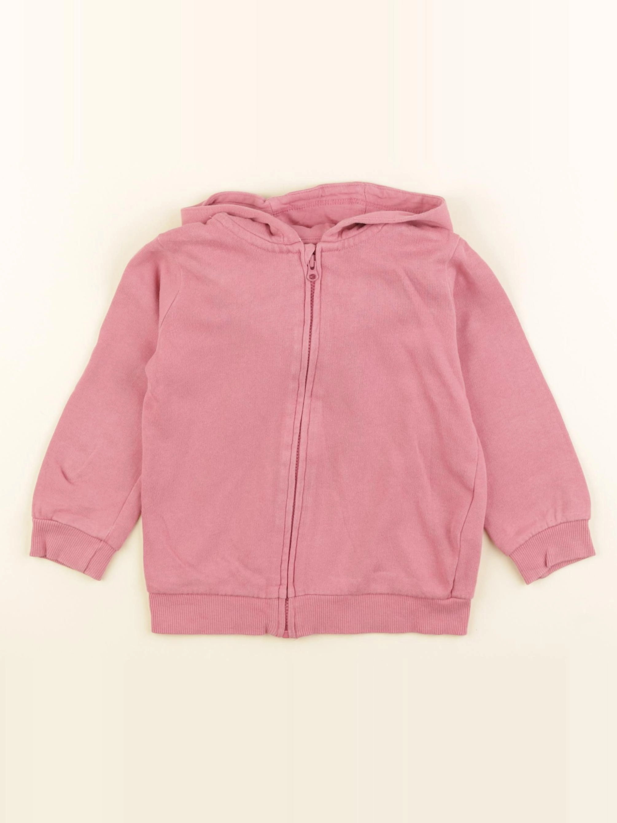 H&M - sweat rose - 12/18 mois