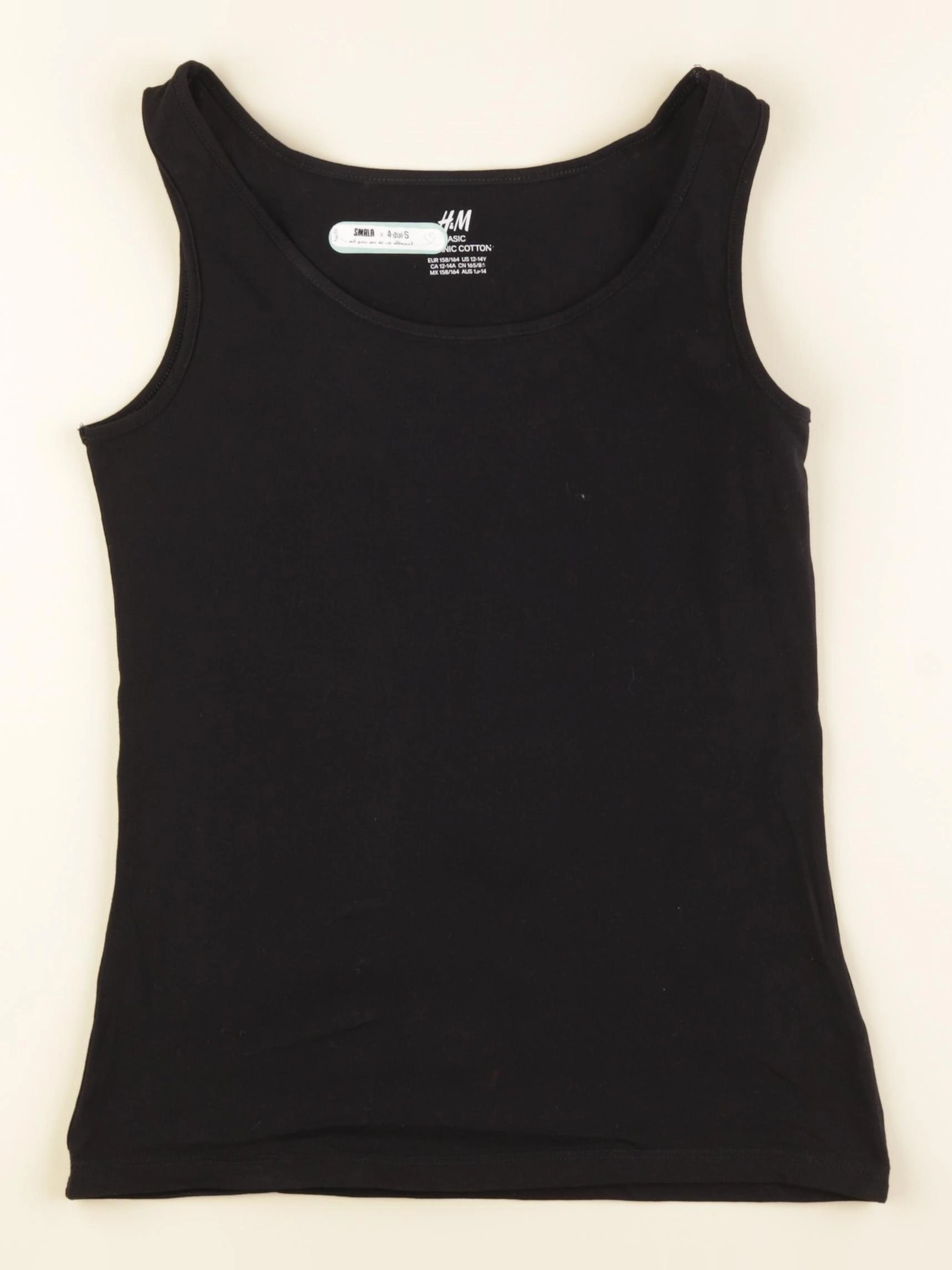 H&M - débardeur noir - 12/14 ans