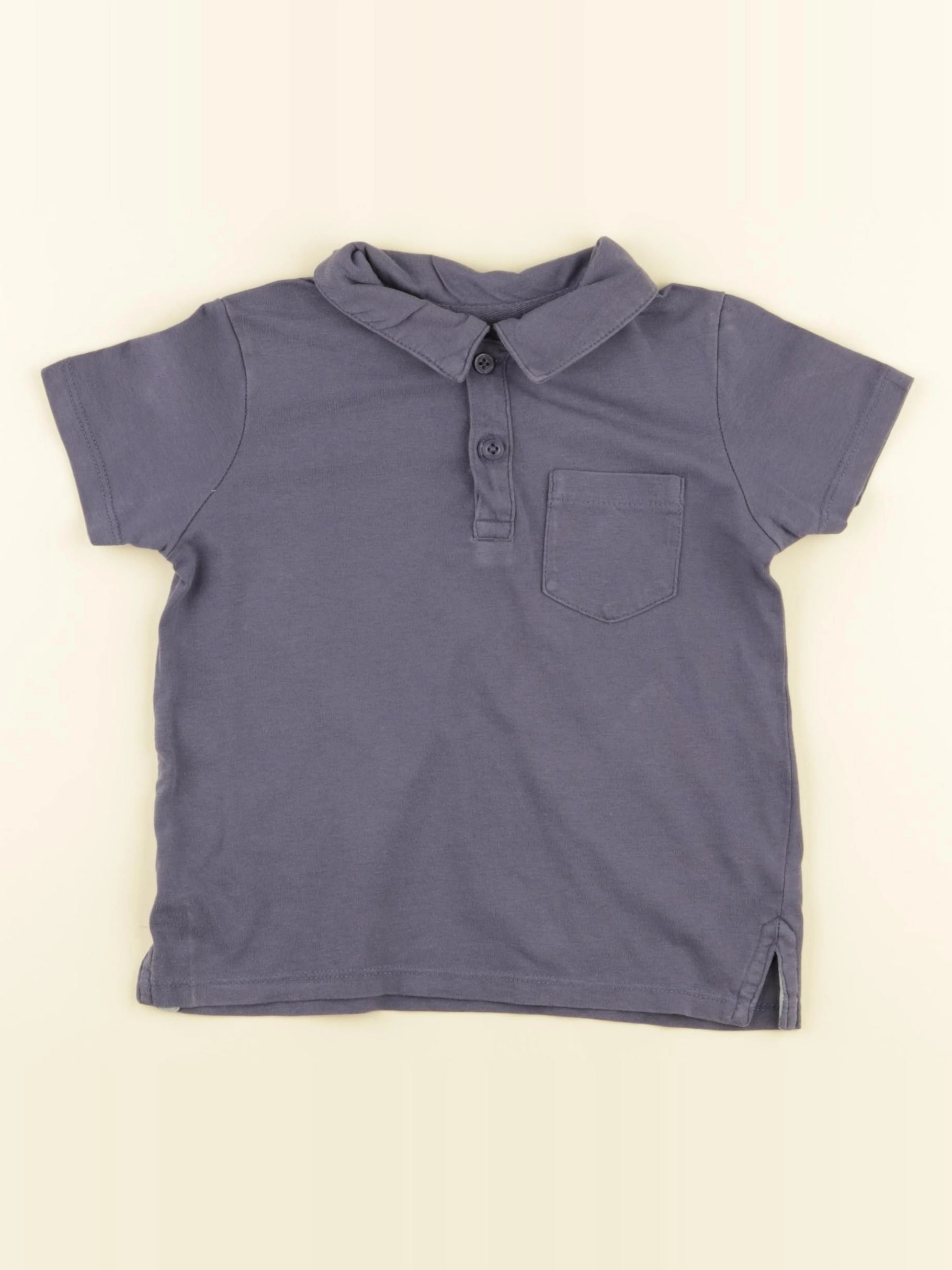 Vertbaudet - polo bleu - 3 ans