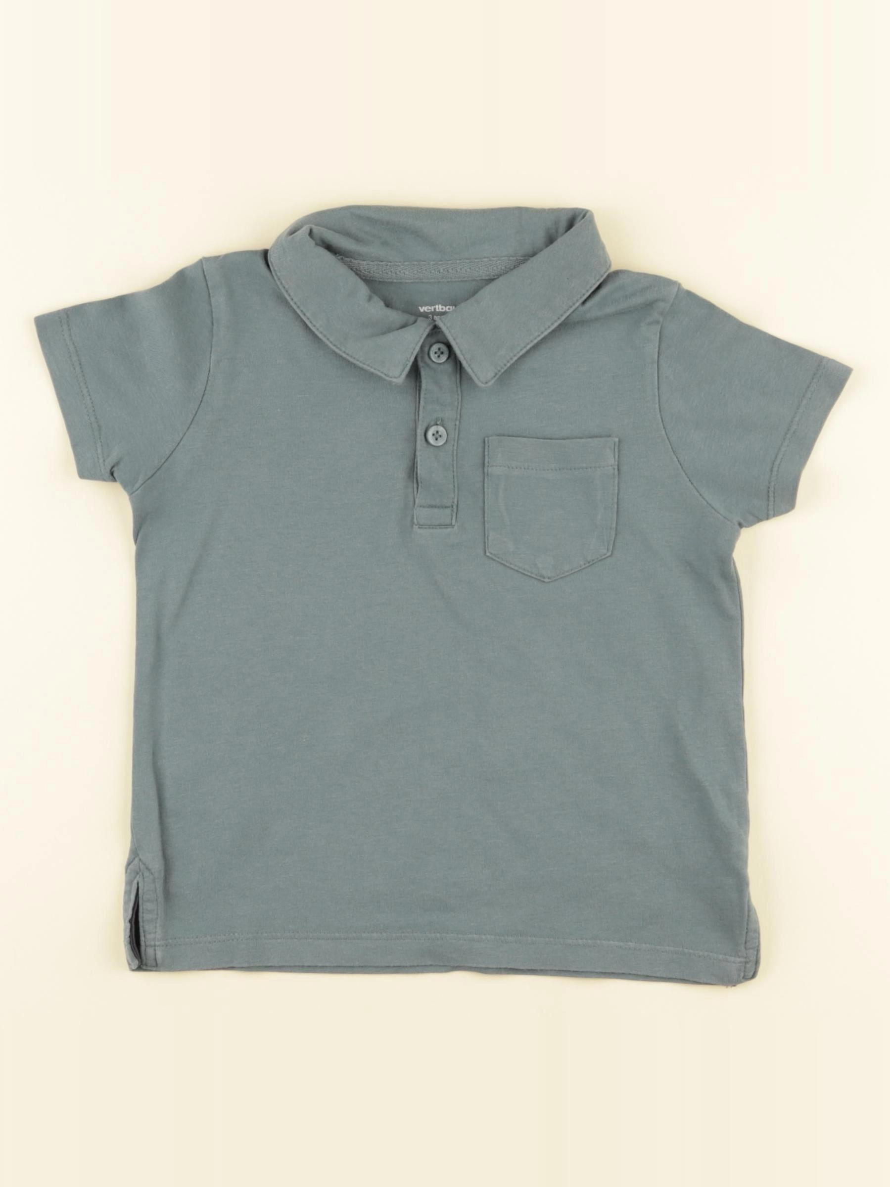 Vertbaudet - polo vert - 3 ans