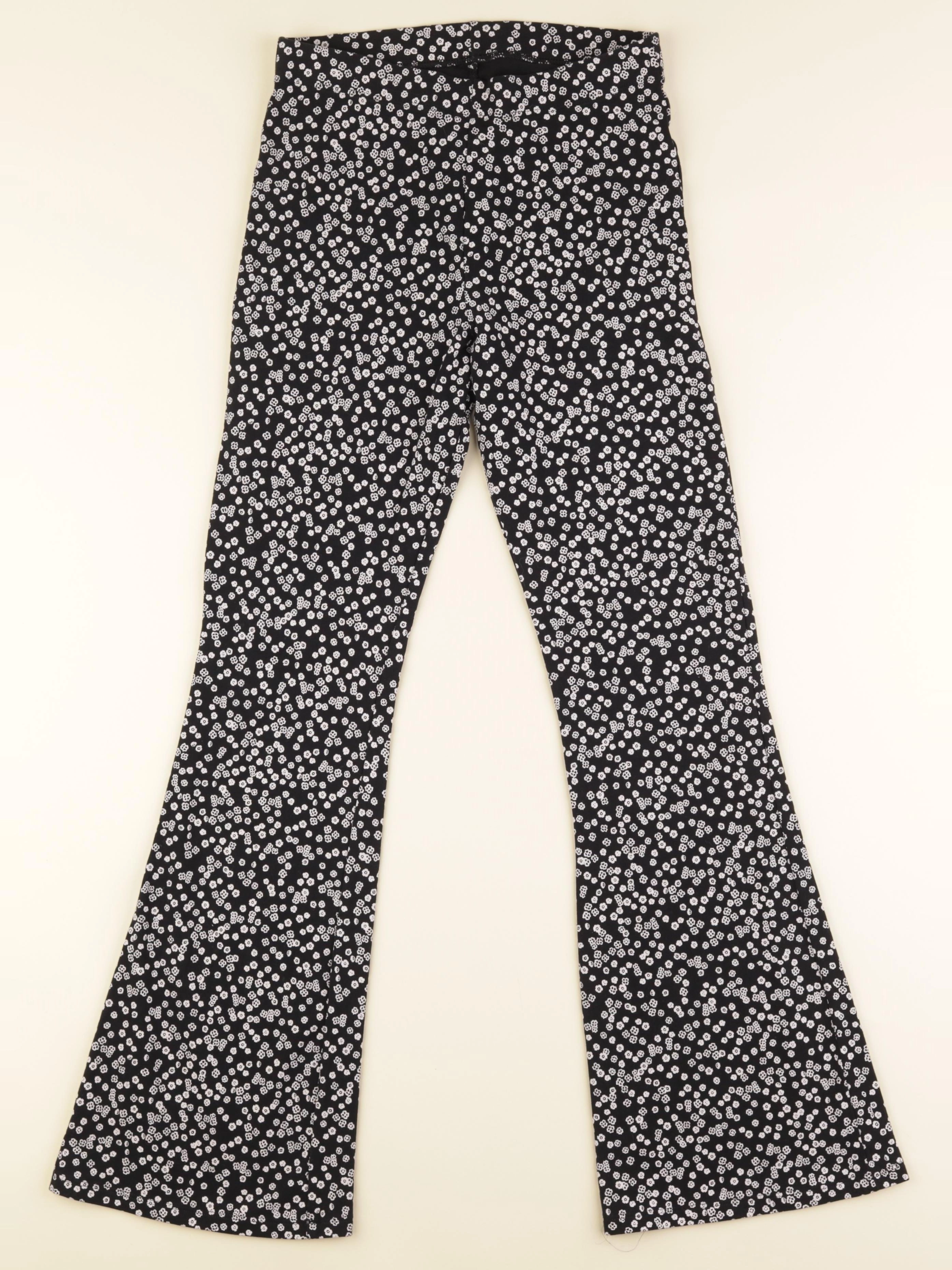 Marks & Spencer  - legging noir, blanc - 12/13 ans