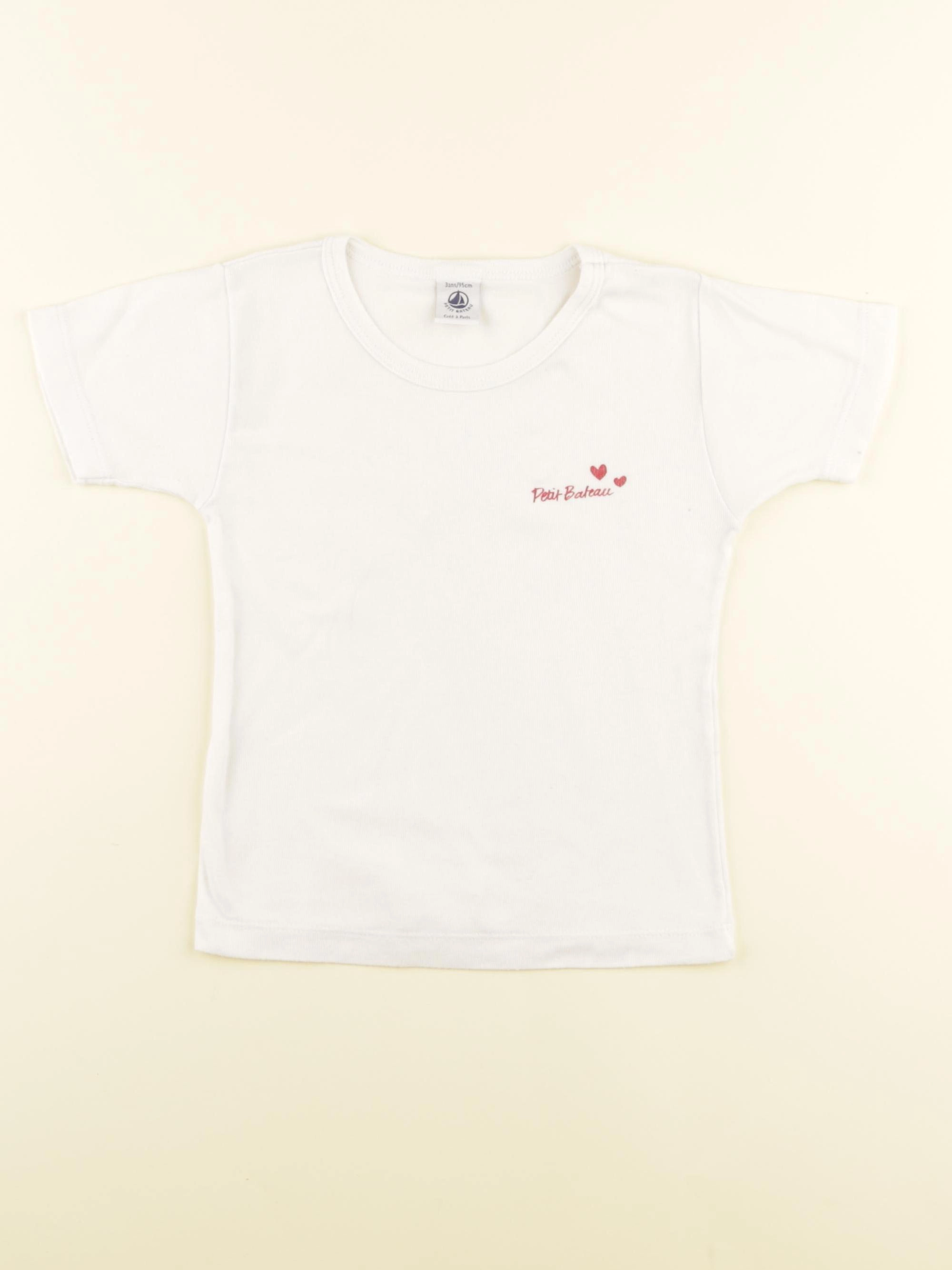 Petit Bateau - maillot de corps blanc - 3 ans