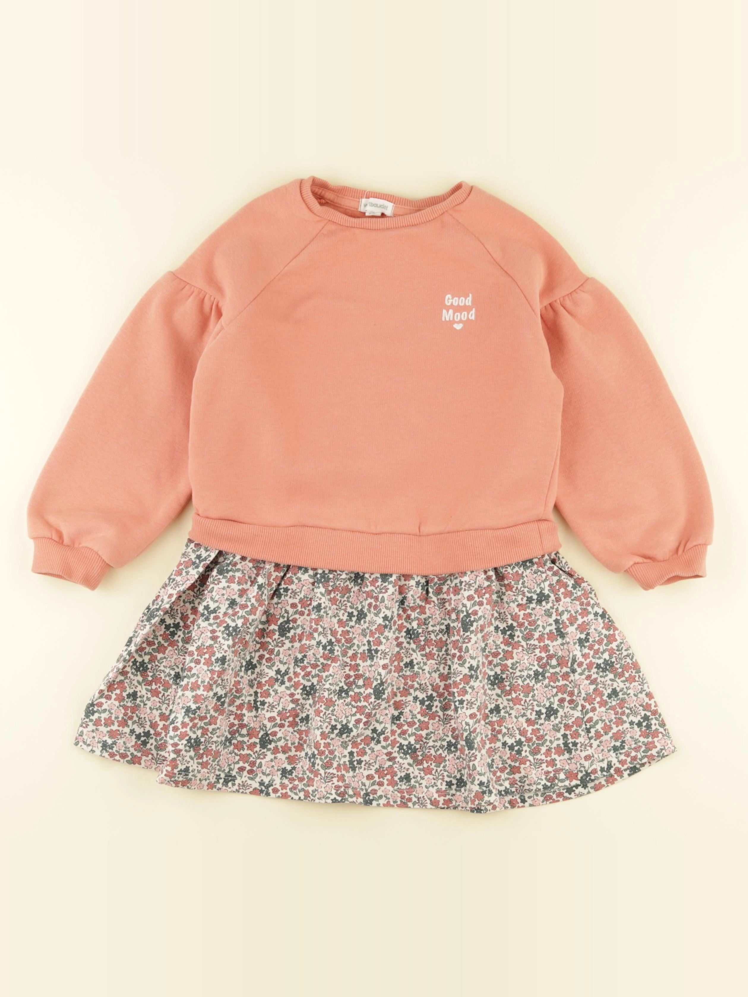 Vertbaudet - robe orange - 4 ans