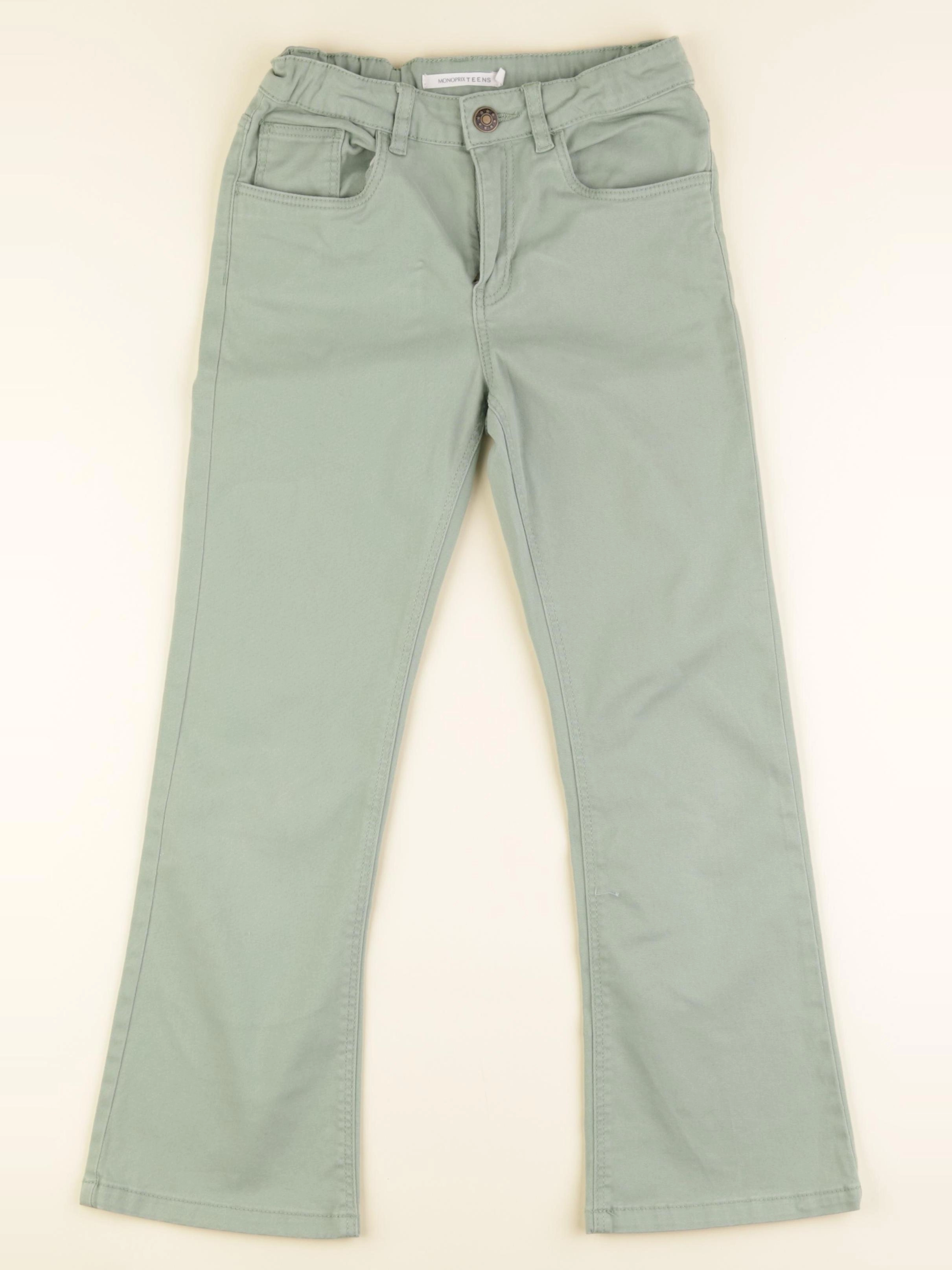 Monoprix - jean vert - 10 ans