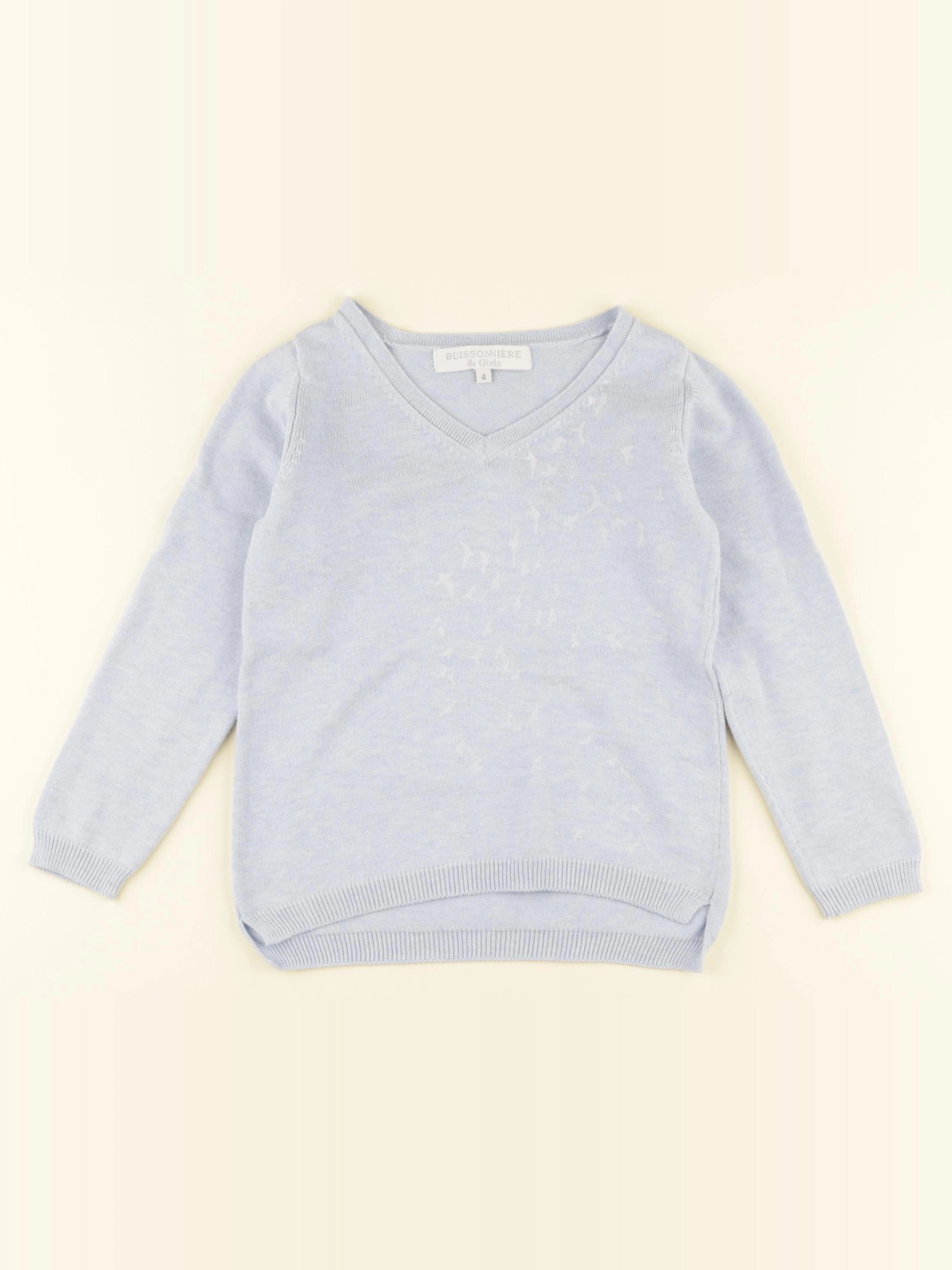 Buissonnière - pull bleu - 4 ans