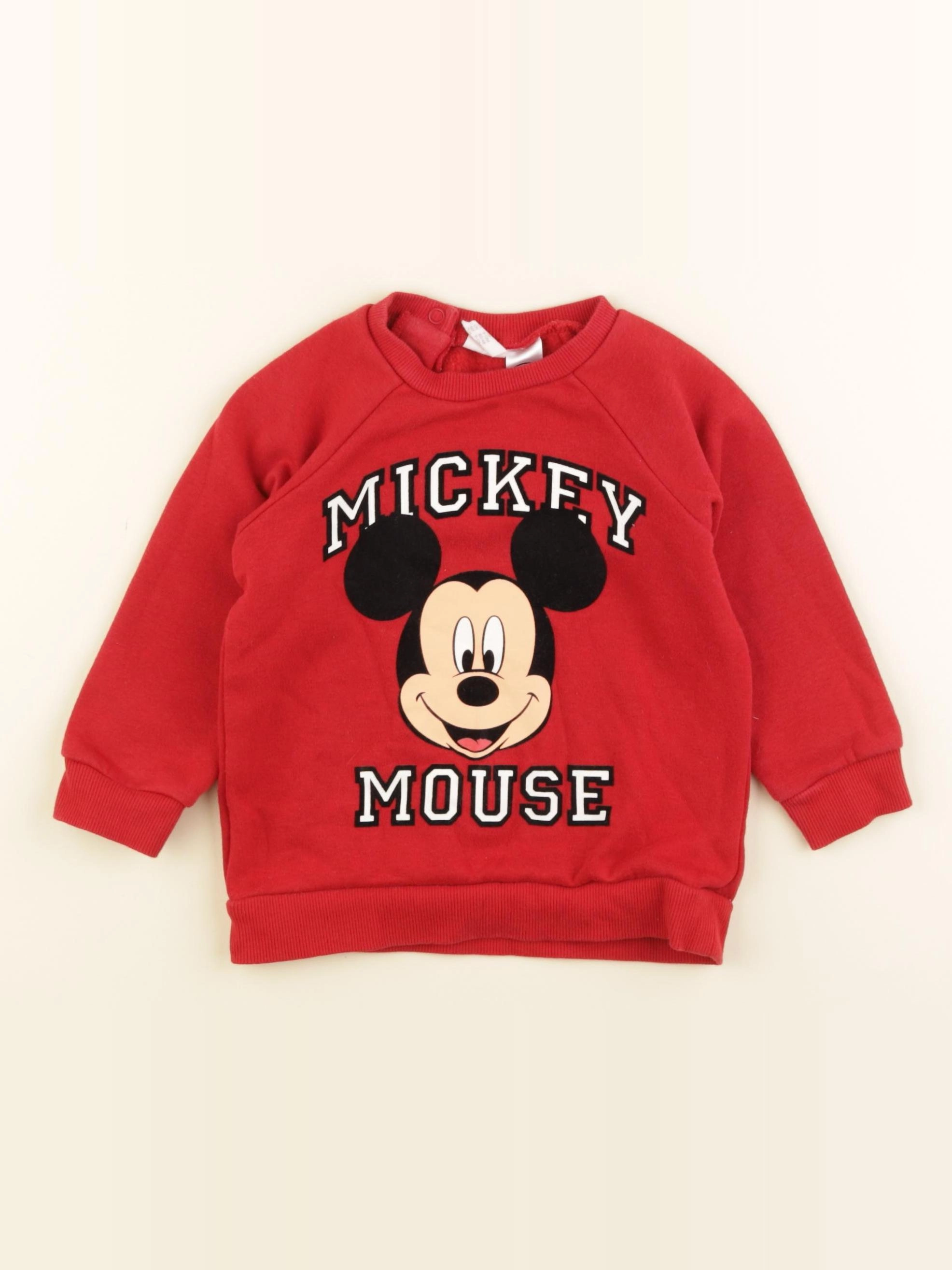 H&M - sweat rouge - 9/12 mois