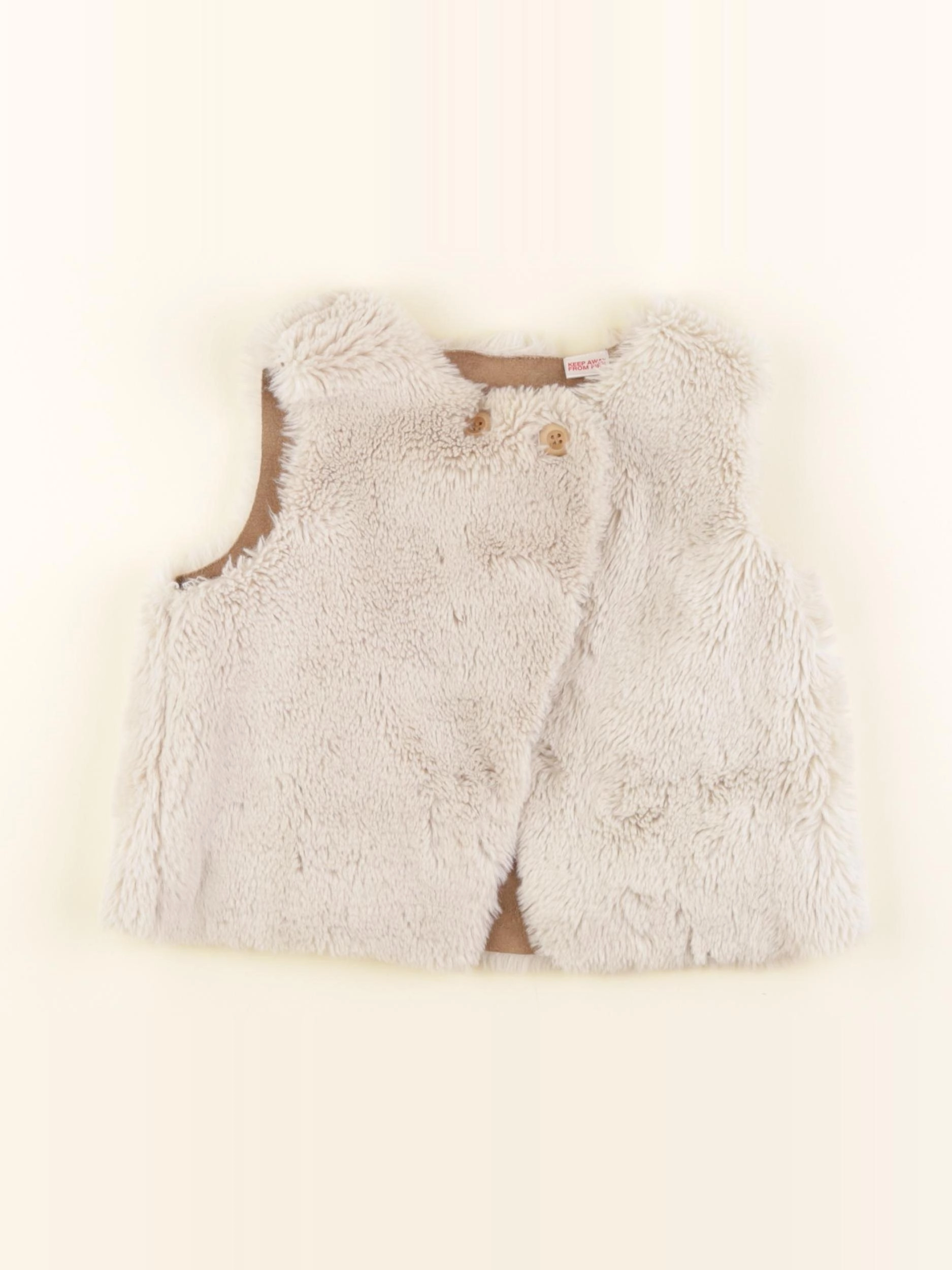 Zara - gilet beige - 2/3 ans