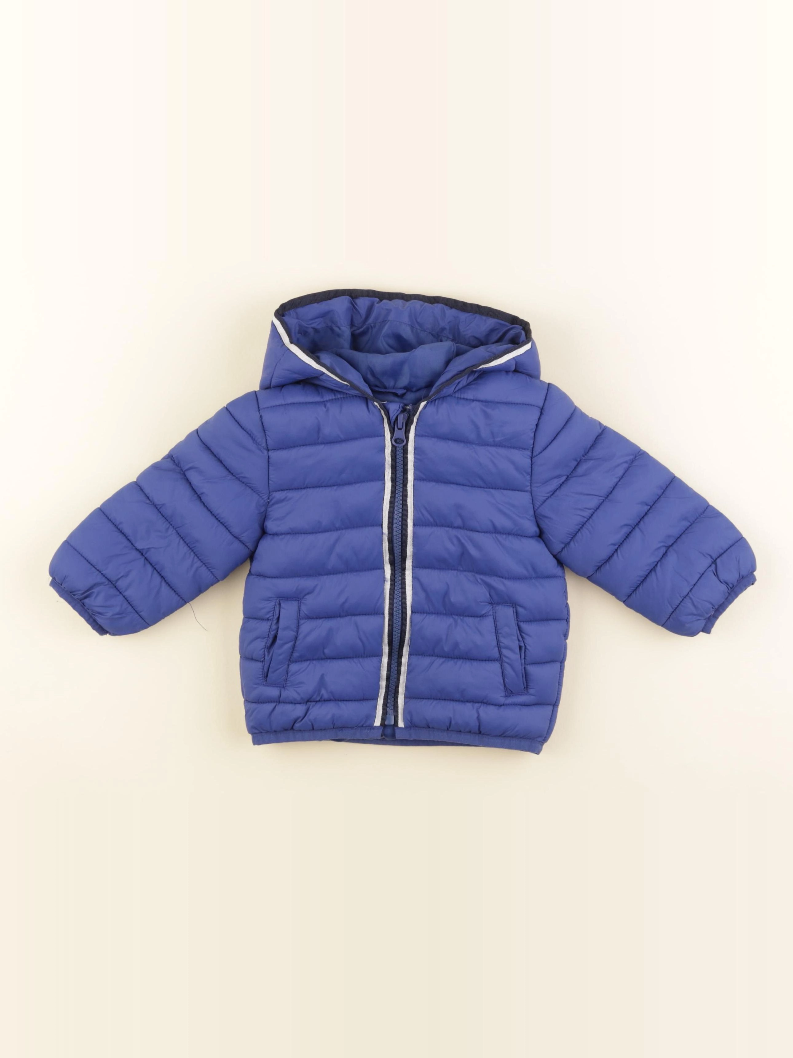 Vertbaudet - doudoune bleu - 12 mois