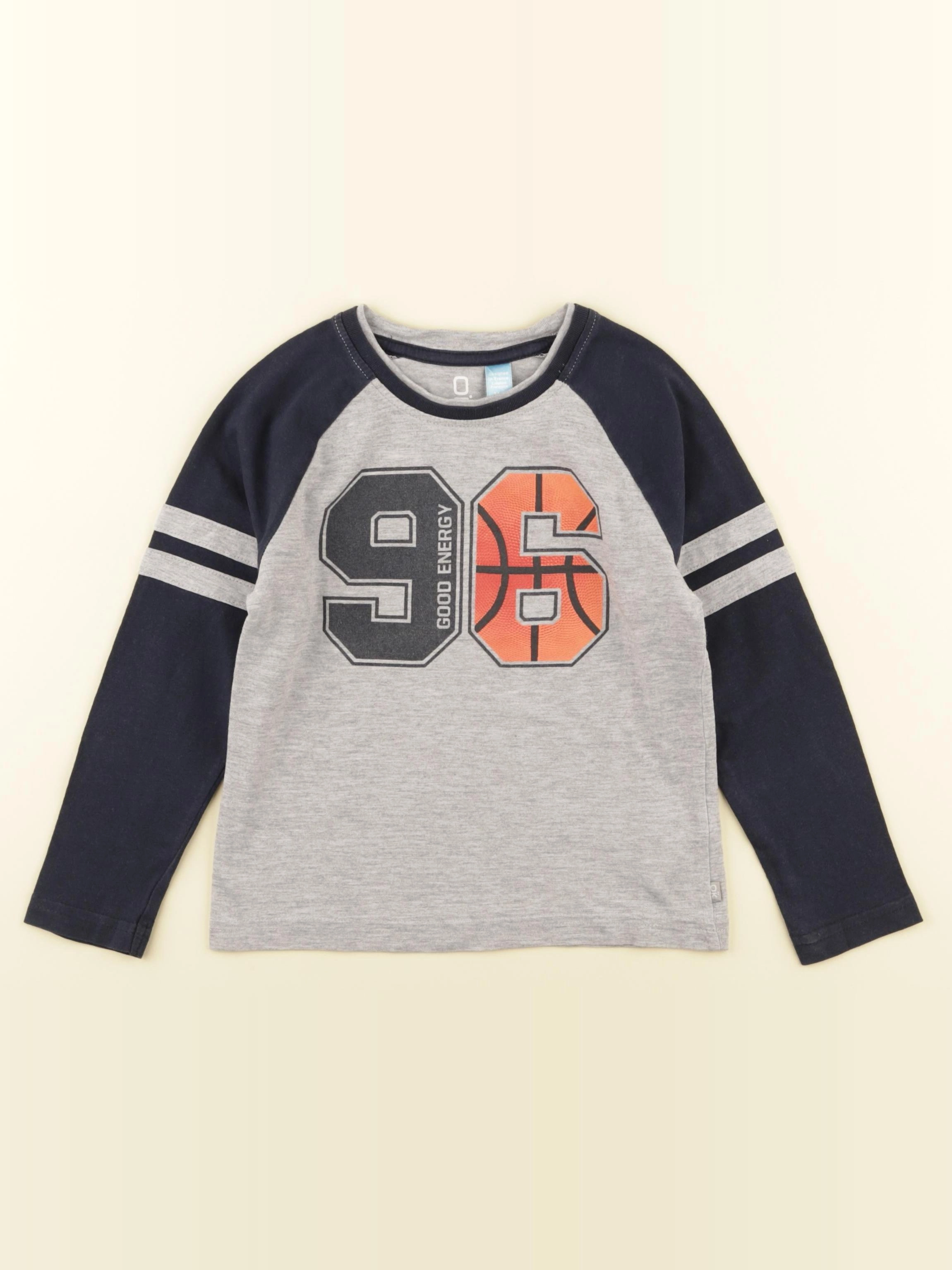 Okaidi - tee-shirt bleu, gris - 3 ans