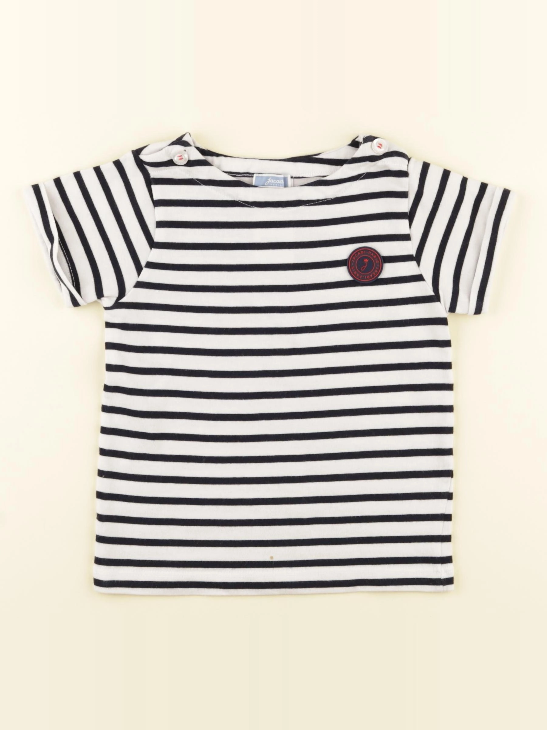 Jacadi - tee-shirt blanc, bleu - 36 mois