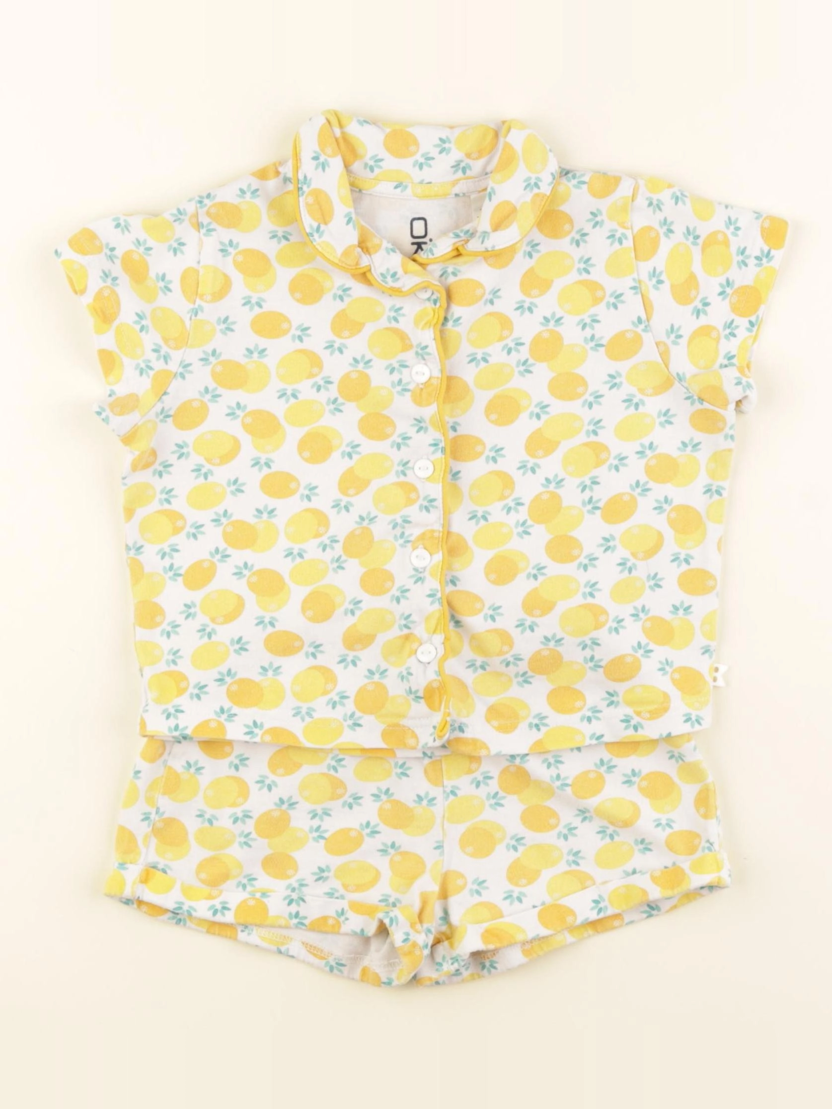Okaidi - pyjama coton jaune - 2 ans