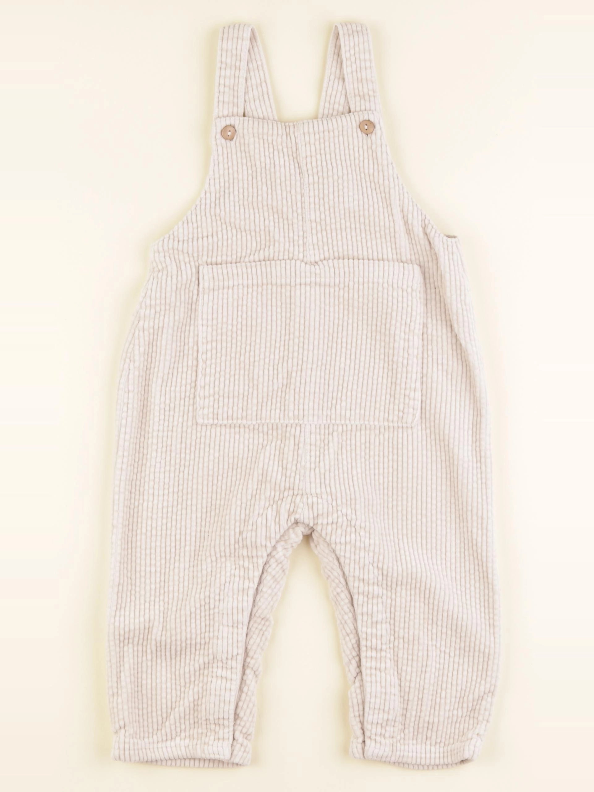 Zara - salopette blanc - 12/18 mois