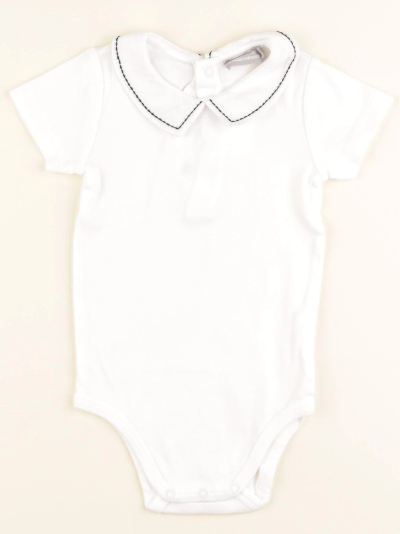 Boutchou - body à col blanc - 12 mois