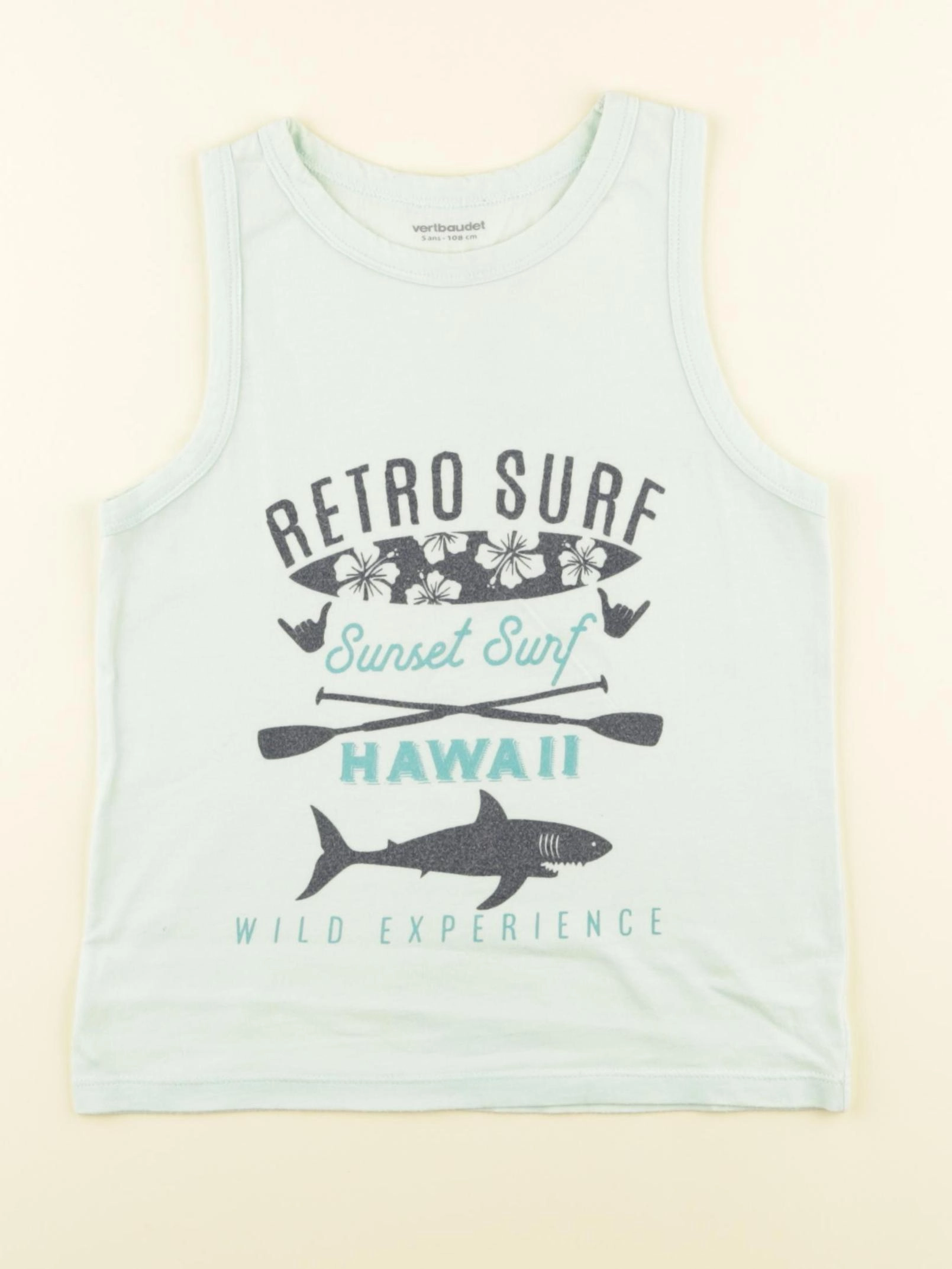 Vertbaudet - débardeur vert - 5 ans