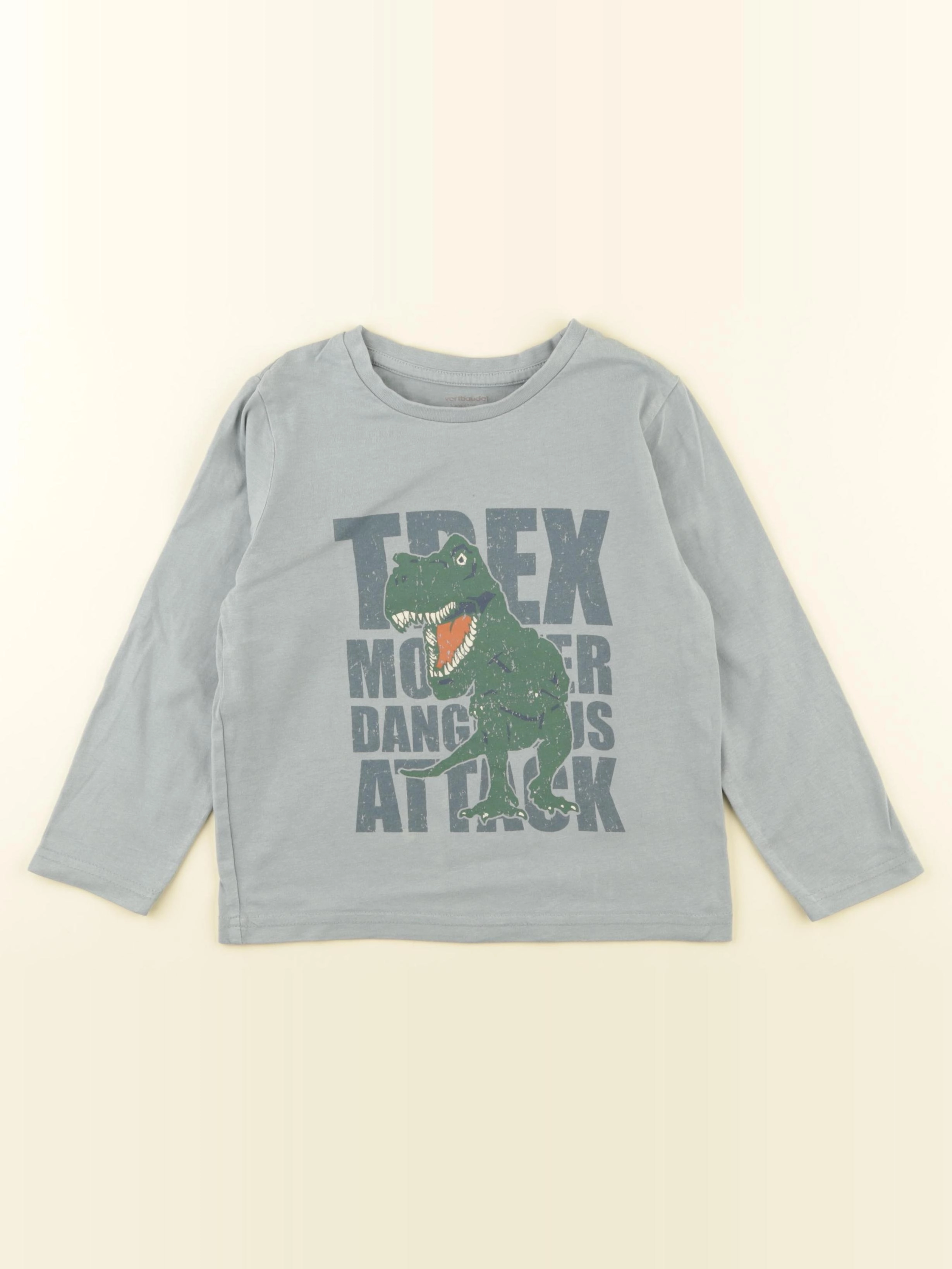 Vertbaudet - tee-shirt vert - 5 ans