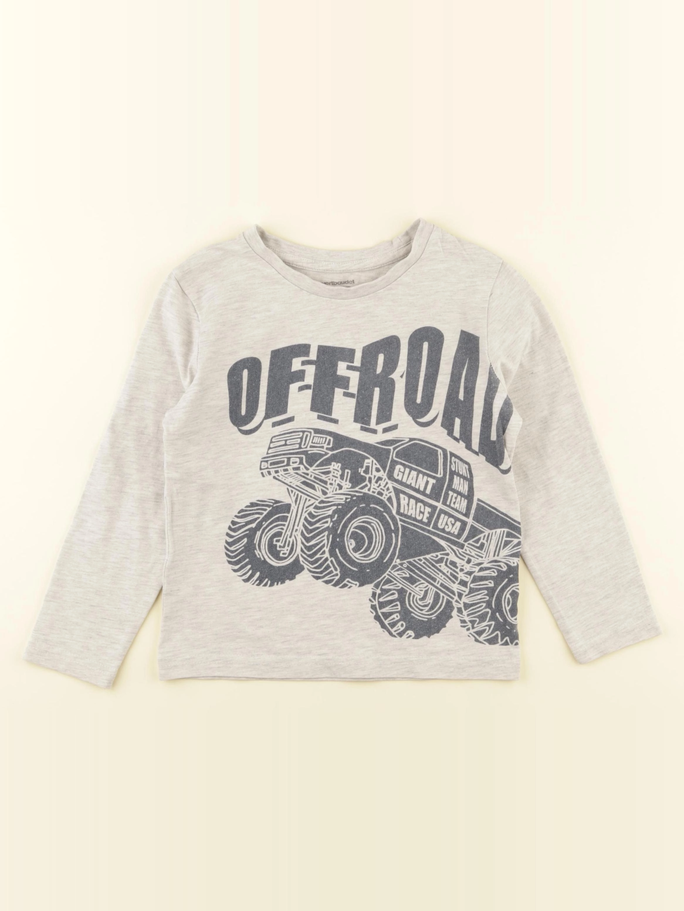 Vertbaudet - tee-shirt gris - 5 ans