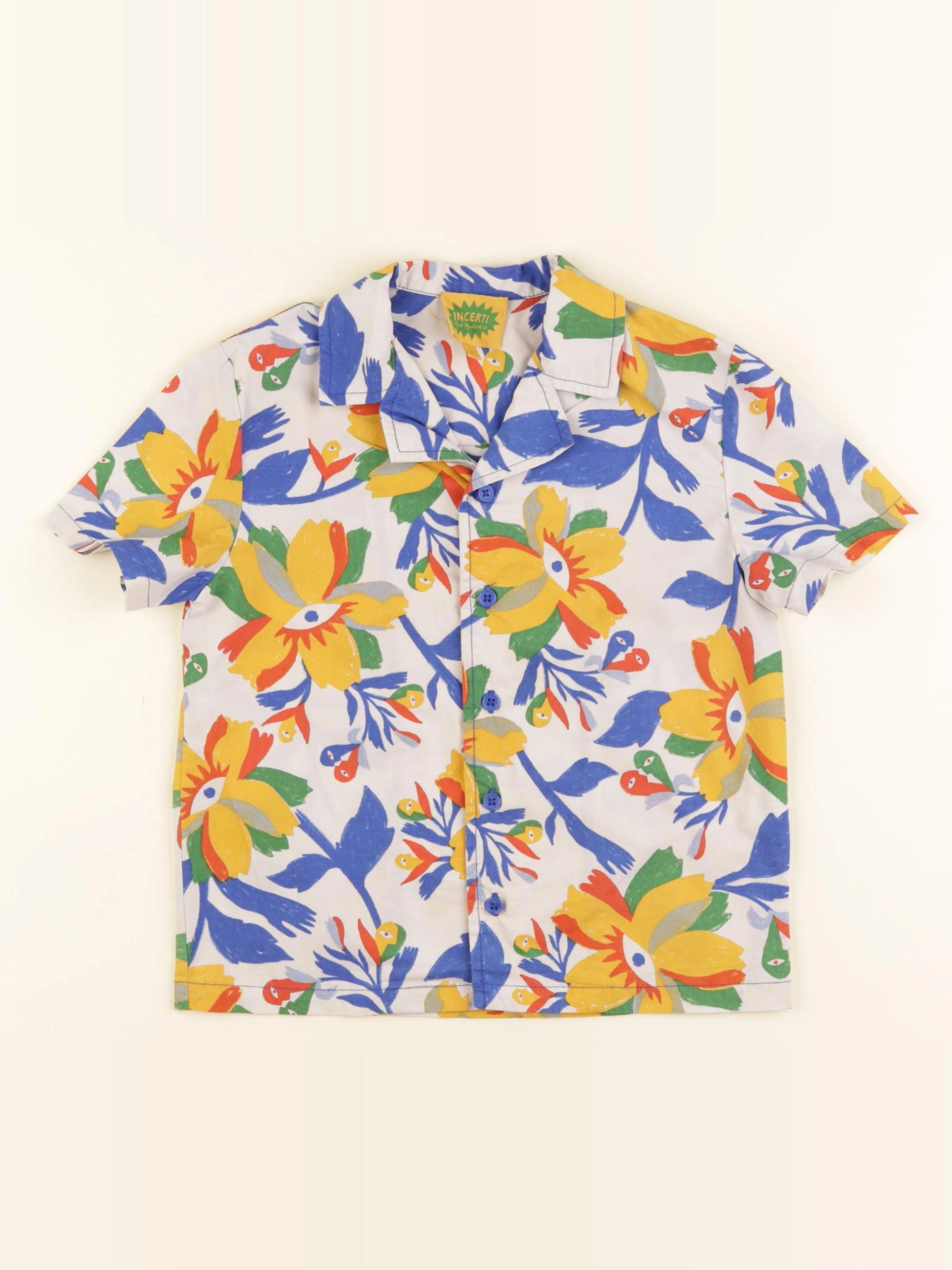 Monoprix - chemise multicolore - 4 ans