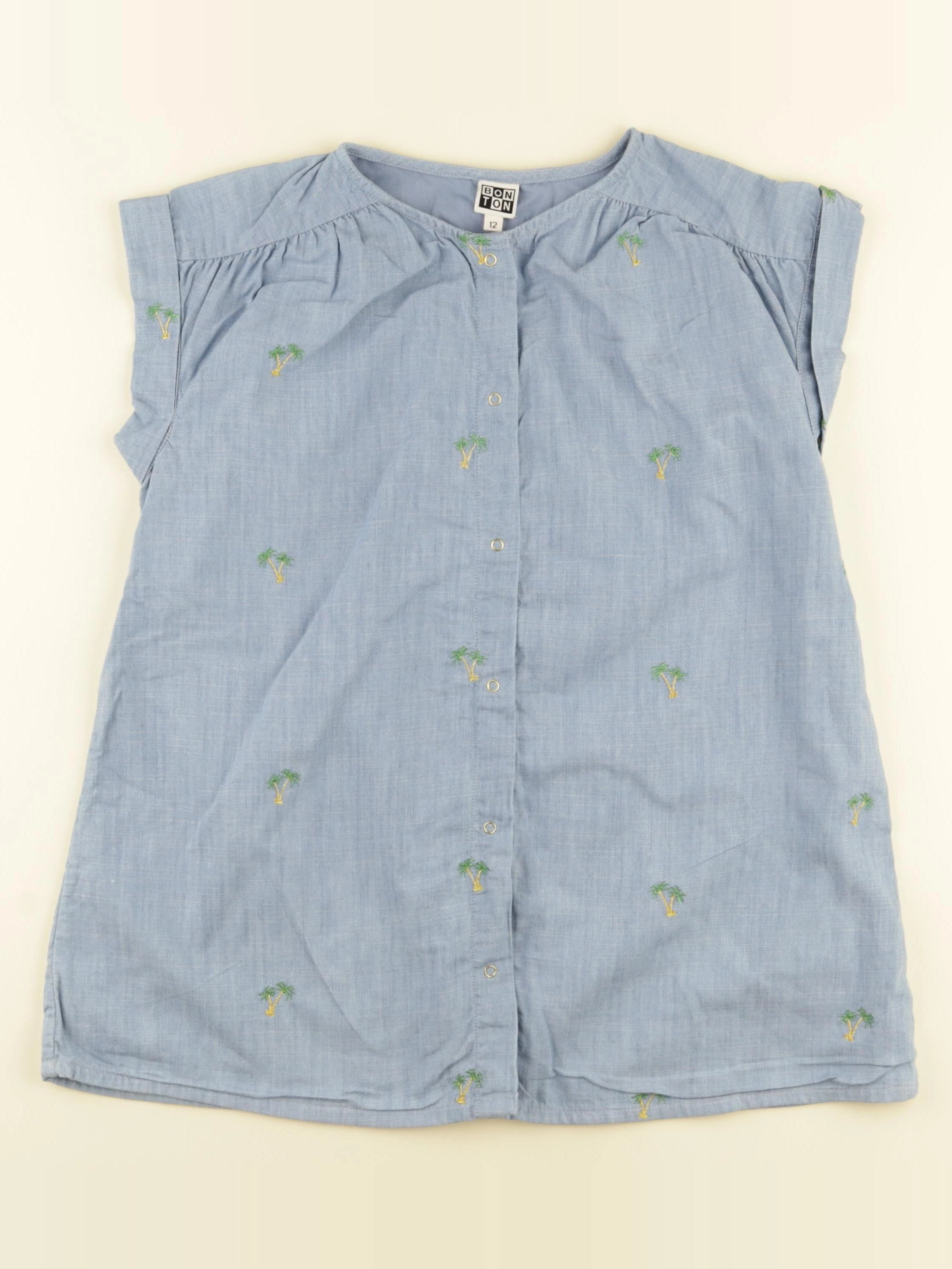 Bonton - blouse bleu, or - 12 ans