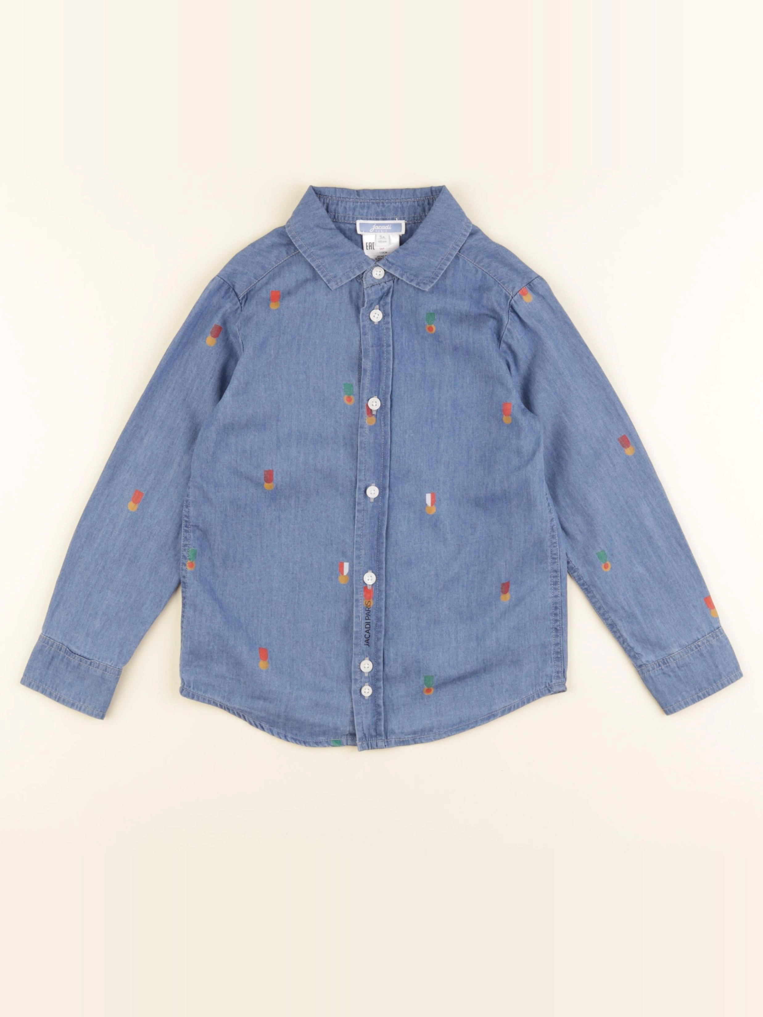 Jacadi - chemise bleu - 5 ans