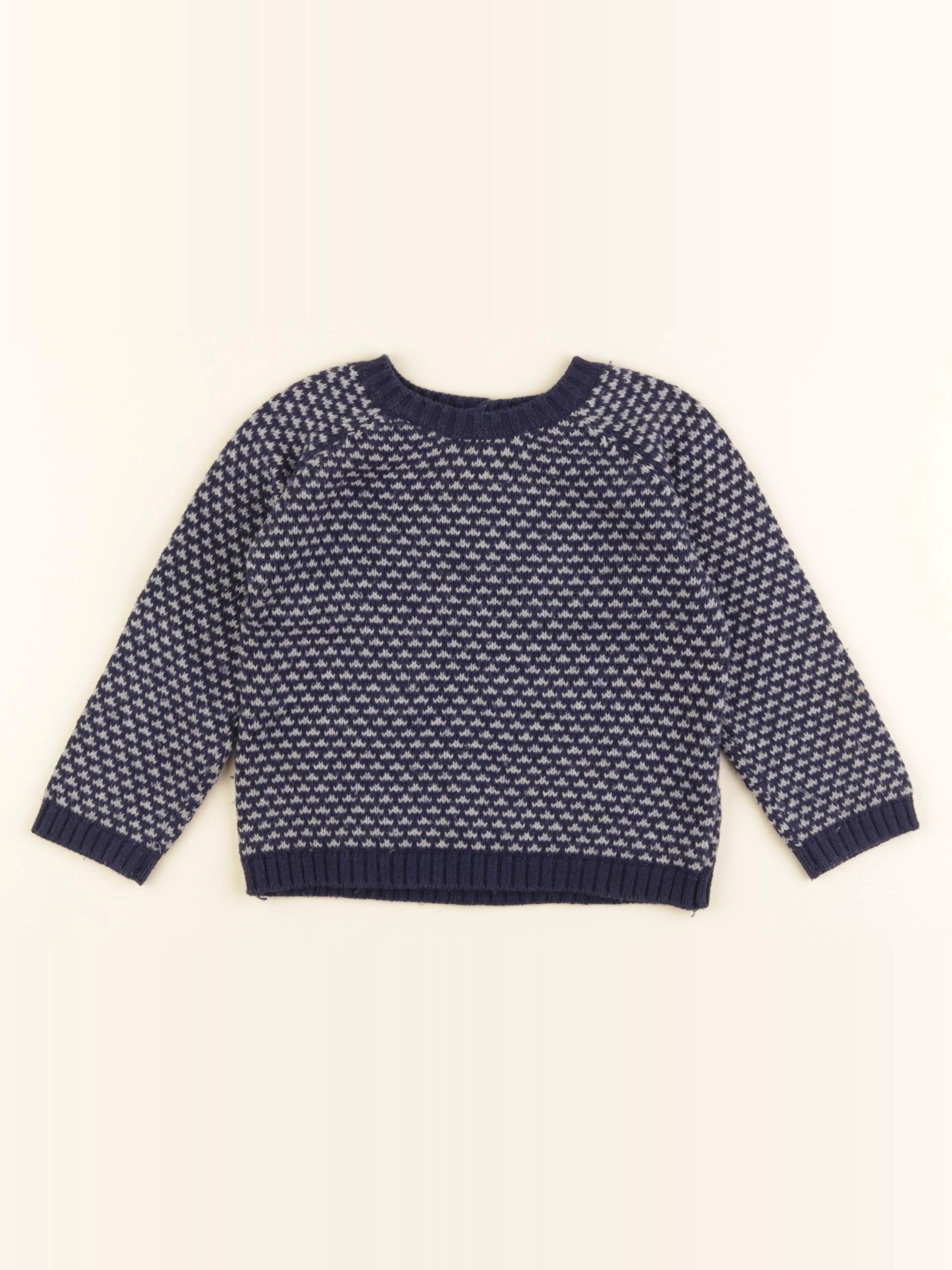 Boutchou - pull bleu - 18 mois