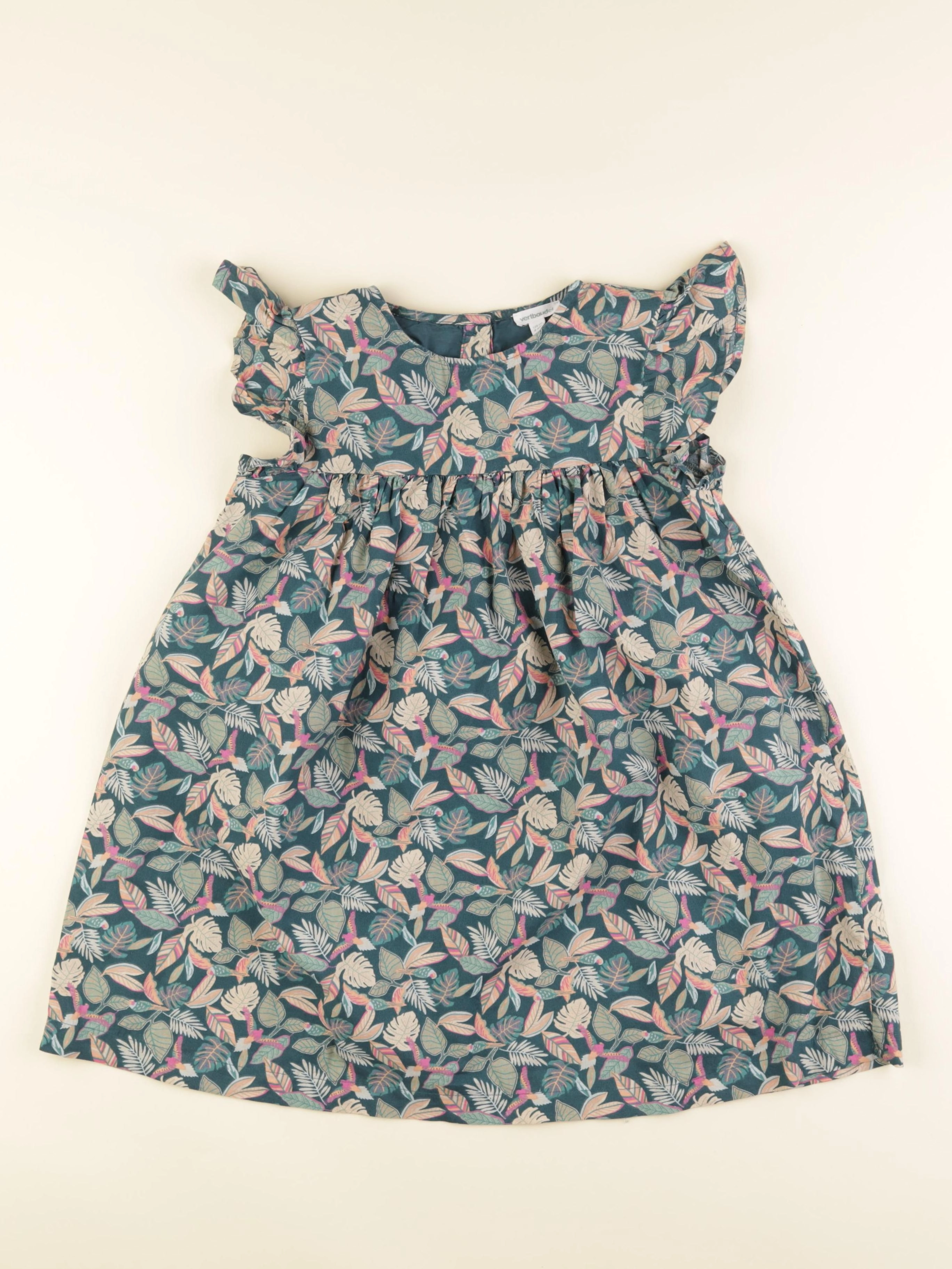 Vertbaudet - robe vert - 9 ans