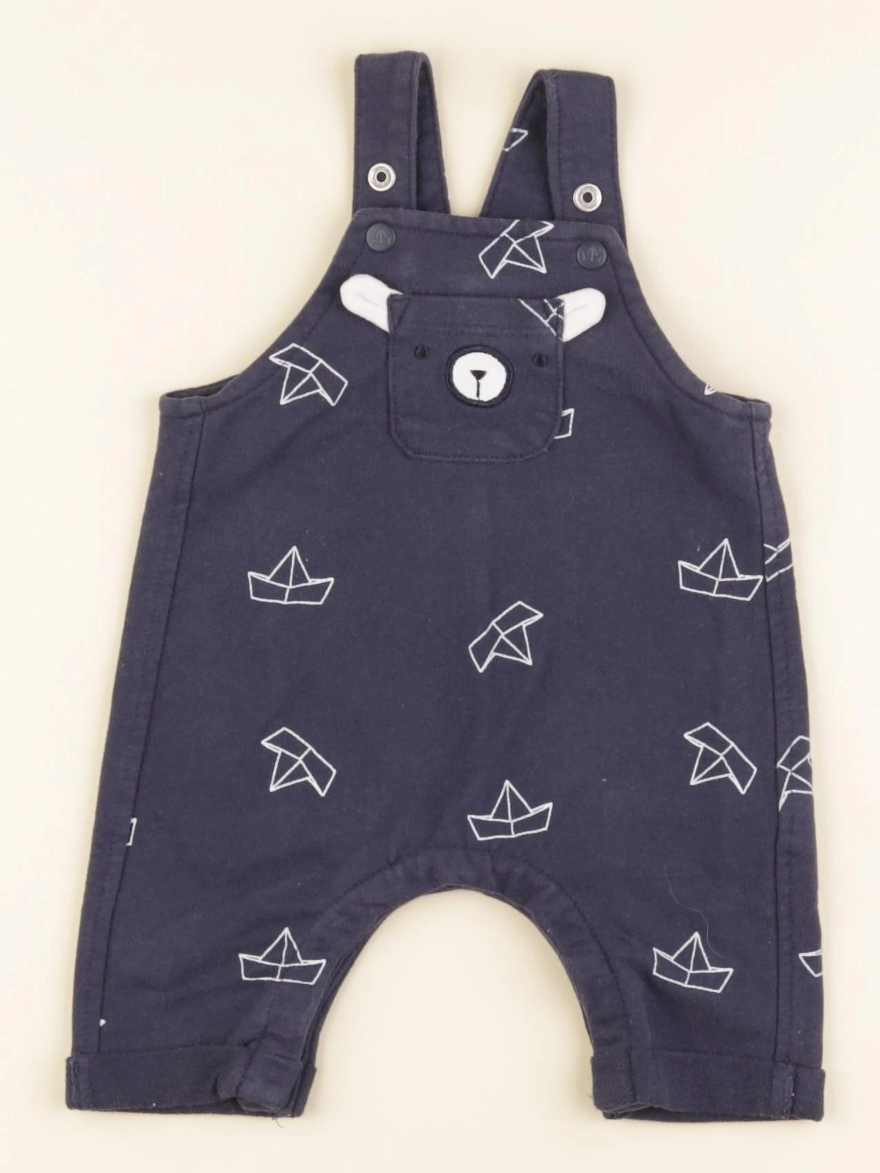 Vertbaudet - salopette bleu - 1 mois