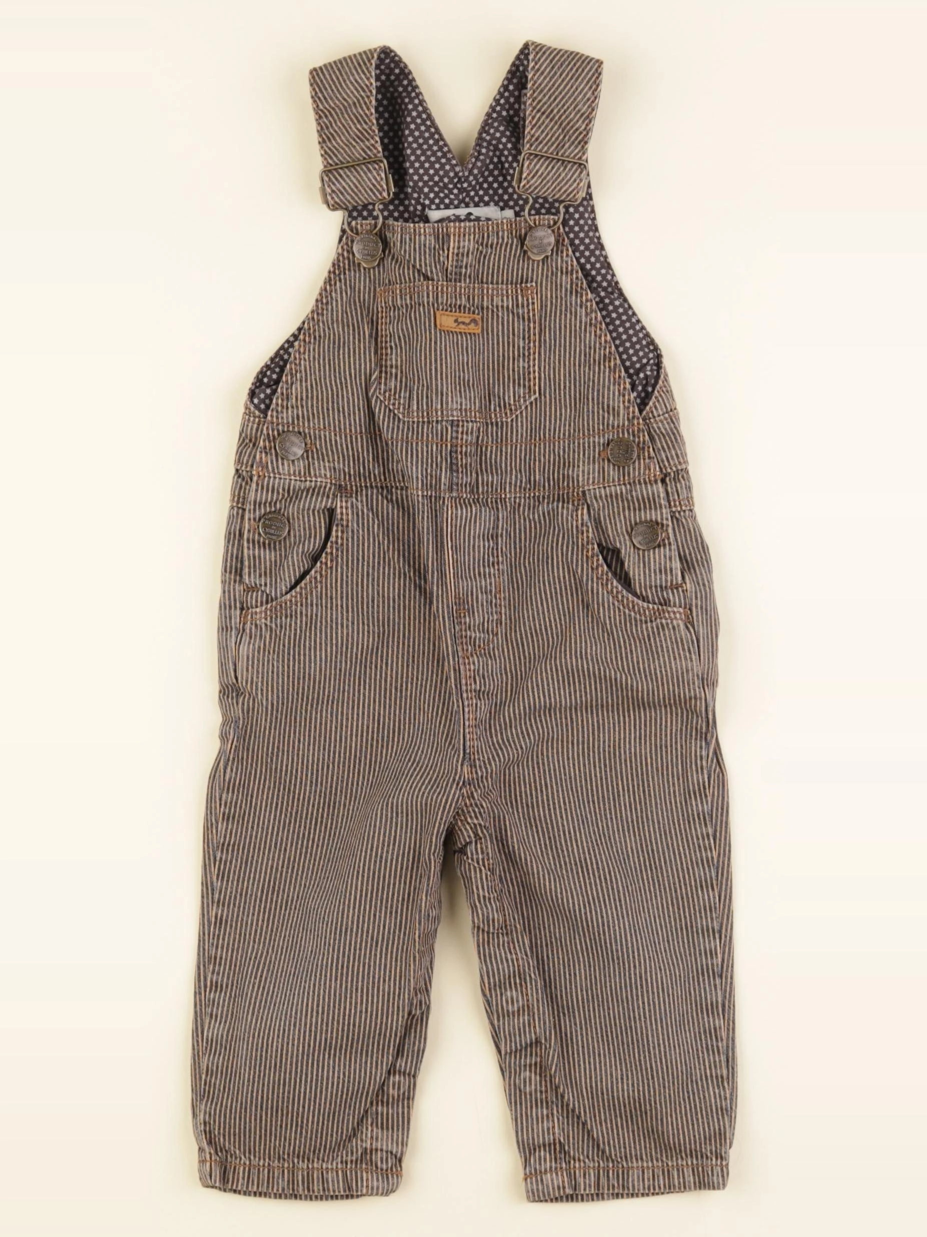 Cyrillus - salopette marron - 12 mois