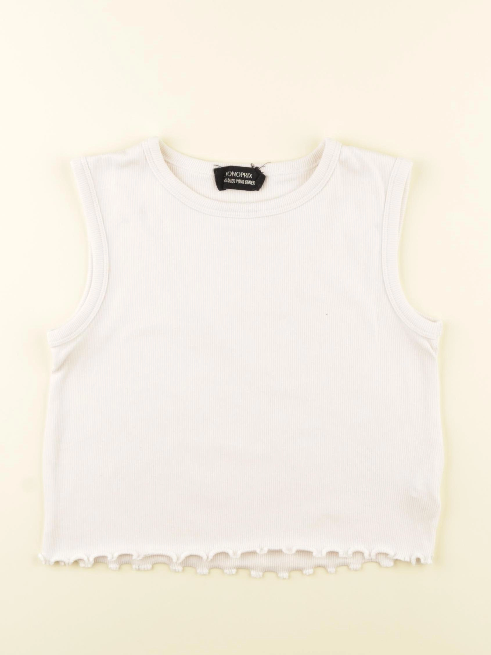 Monoprix - débardeur blanc - 10 ans