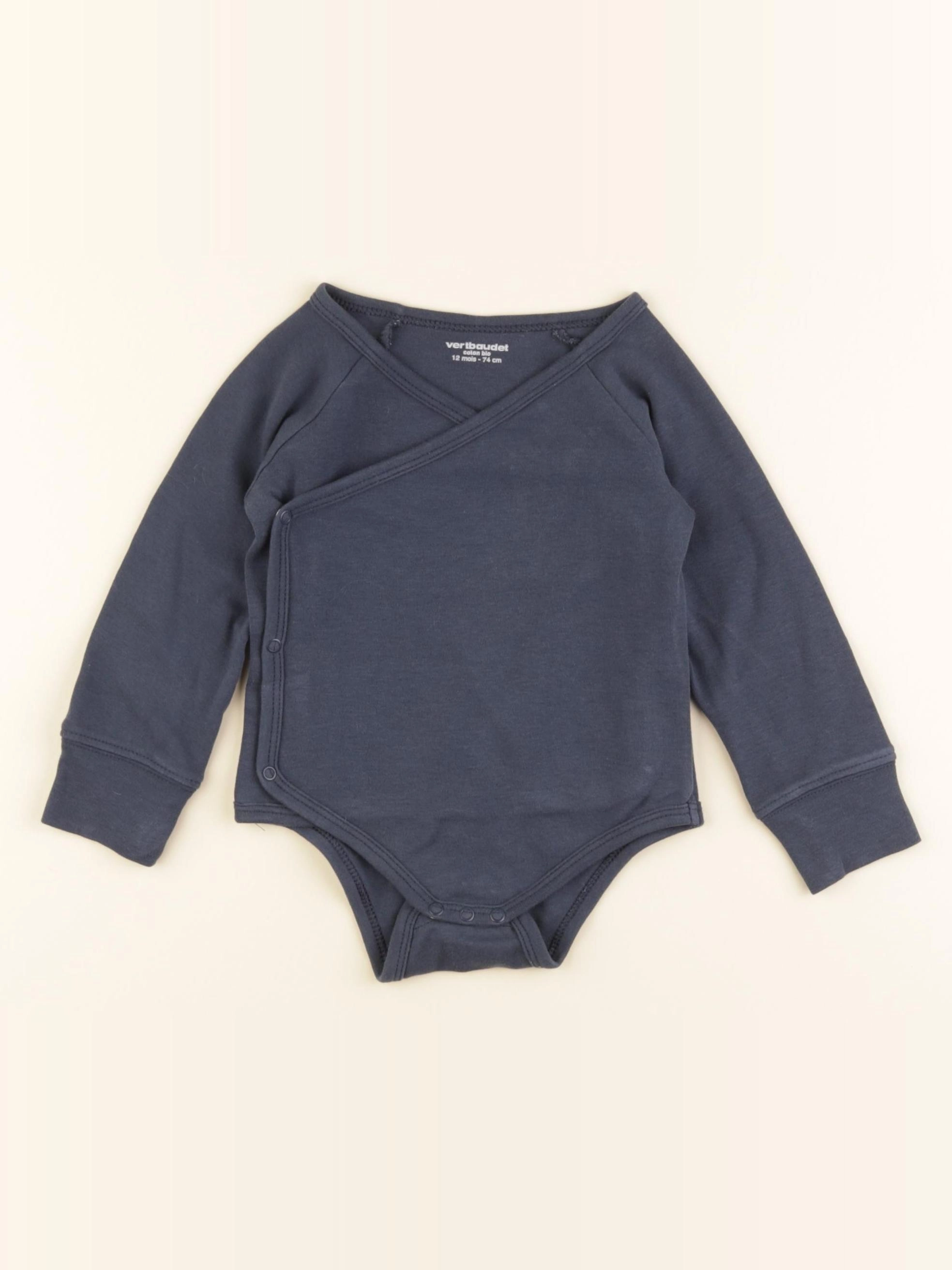 Vertbaudet - body bleu - 12 mois