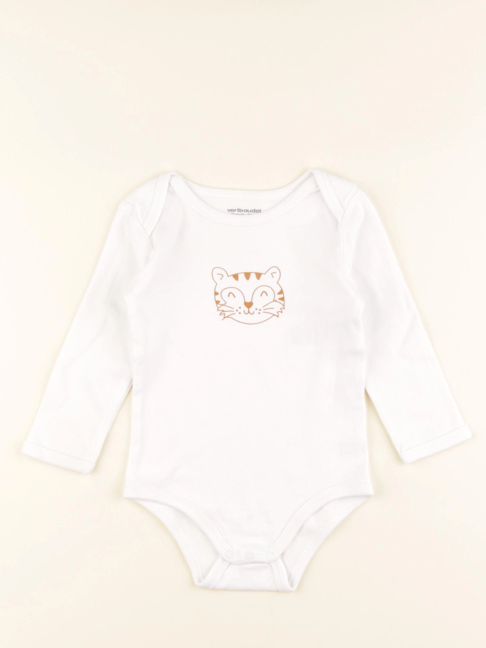 Vertbaudet - body blanc - 18 mois