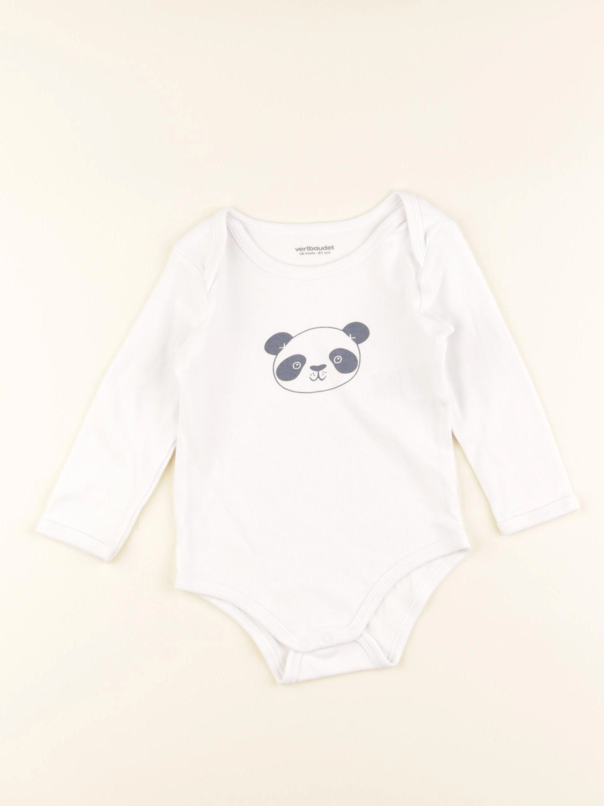 Vertbaudet - body blanc - 18 mois