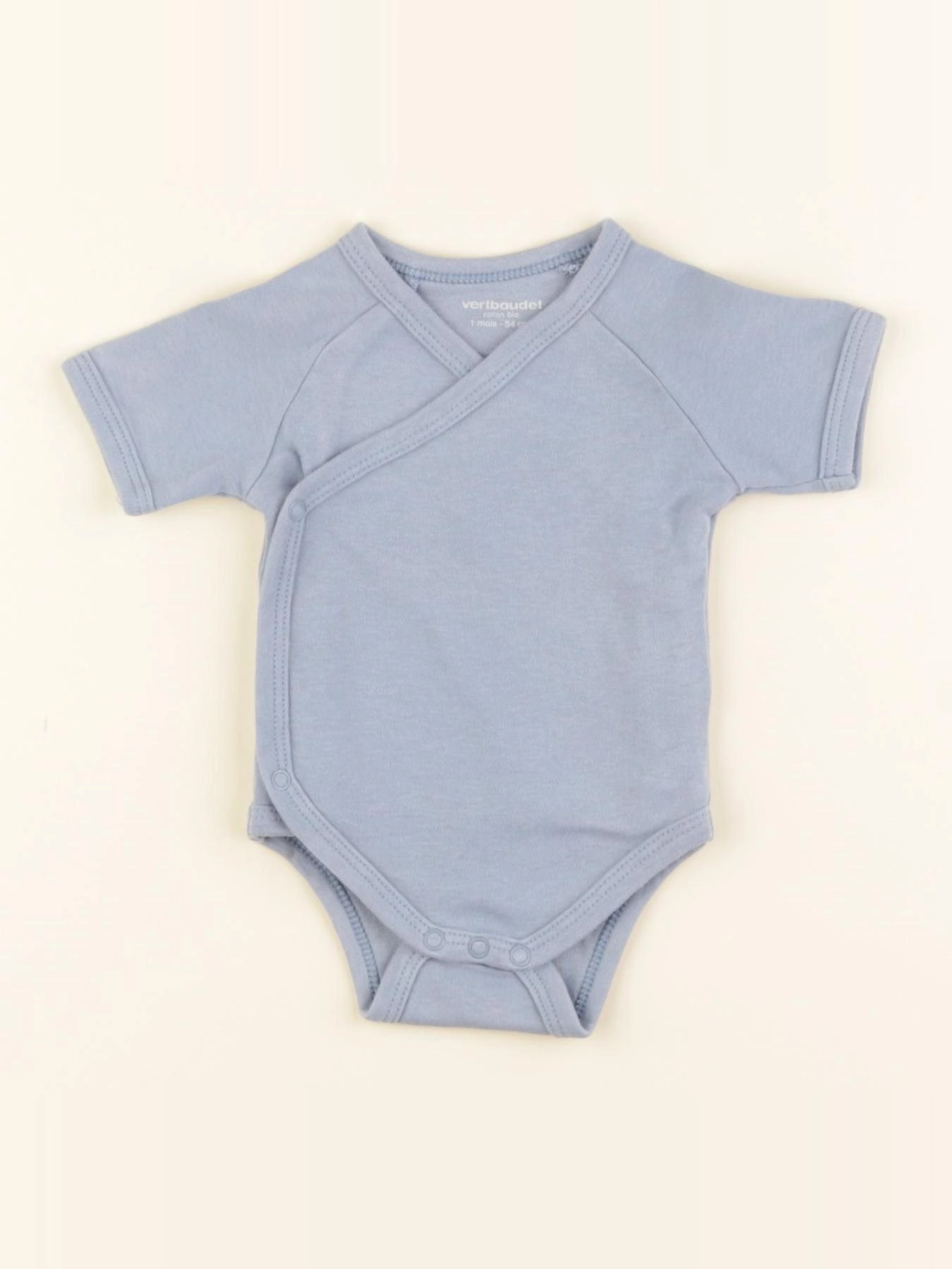 Vertbaudet - body bleu - 1 mois