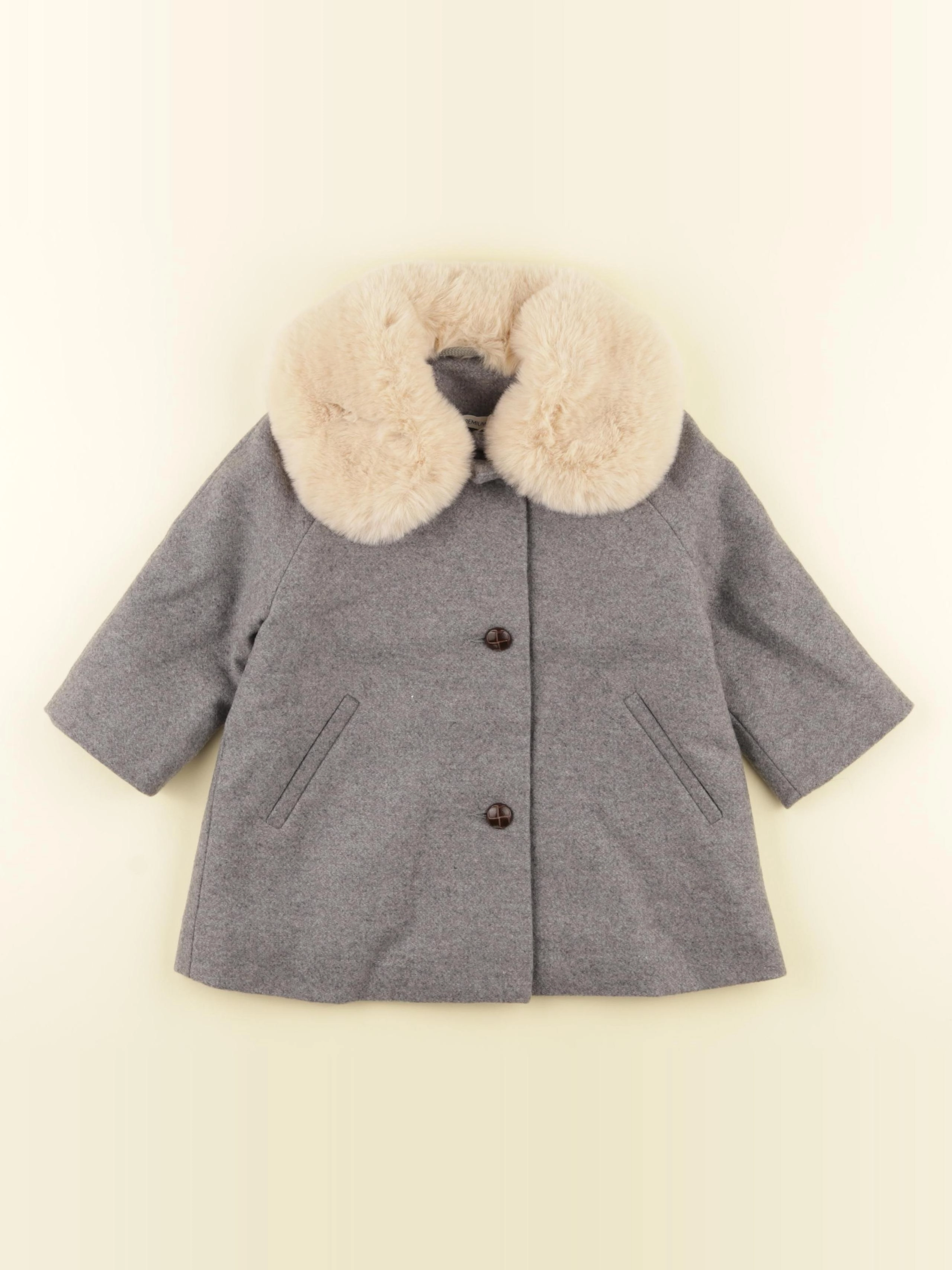 Monoprix - manteau gris - 12 mois