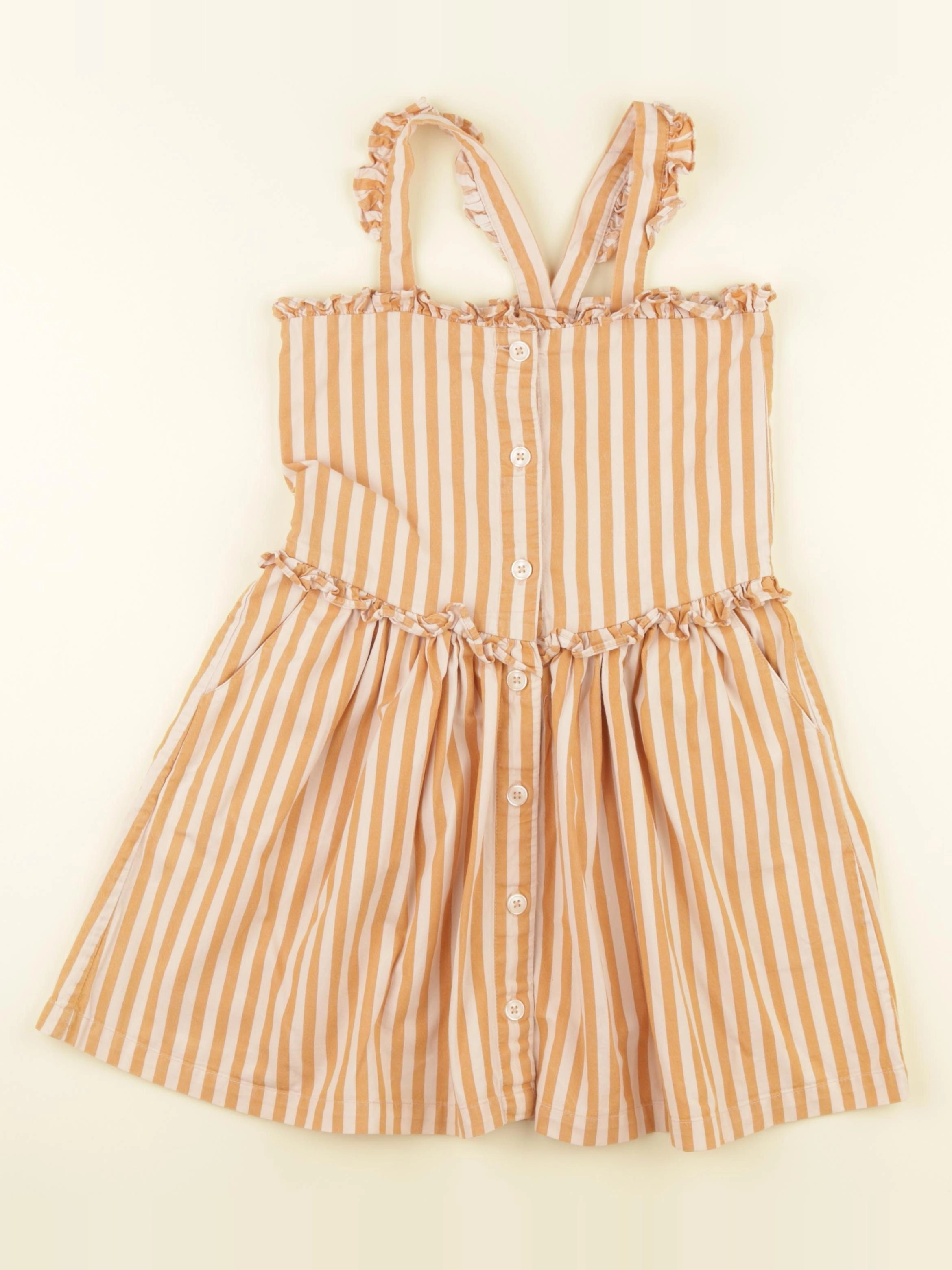 Louis Louise - robe orange - 8 ans