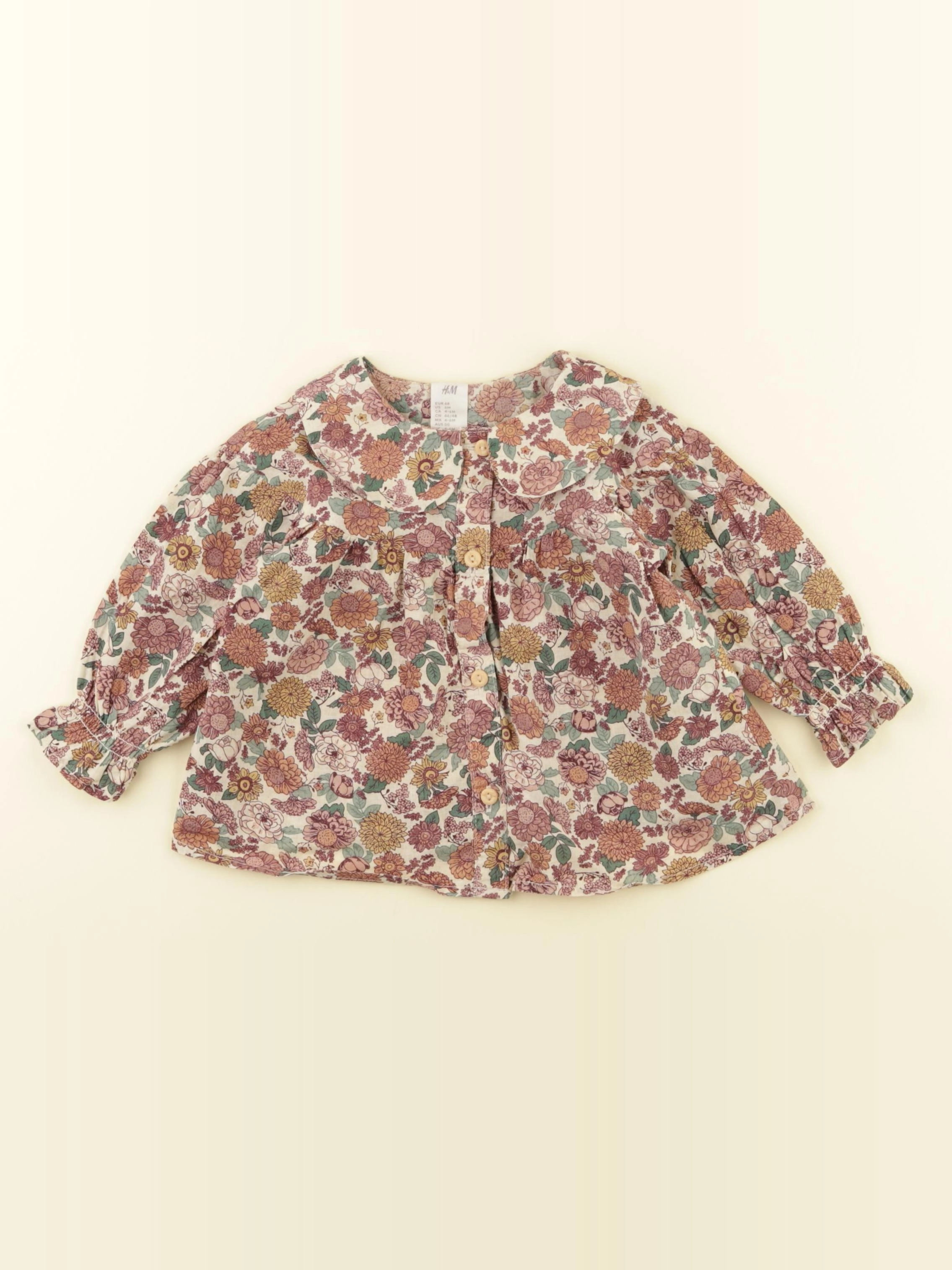 H&M - blouse multicolore - 6 mois