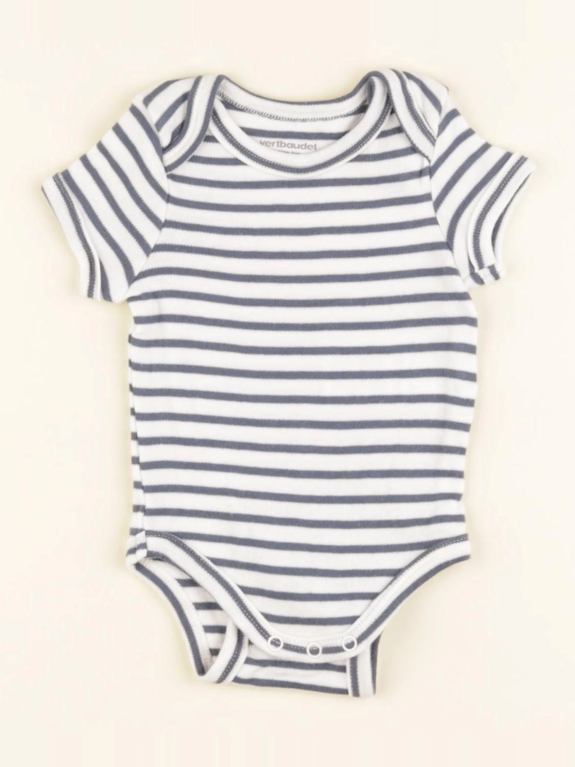 Vertbaudet - body bleu - 3 mois