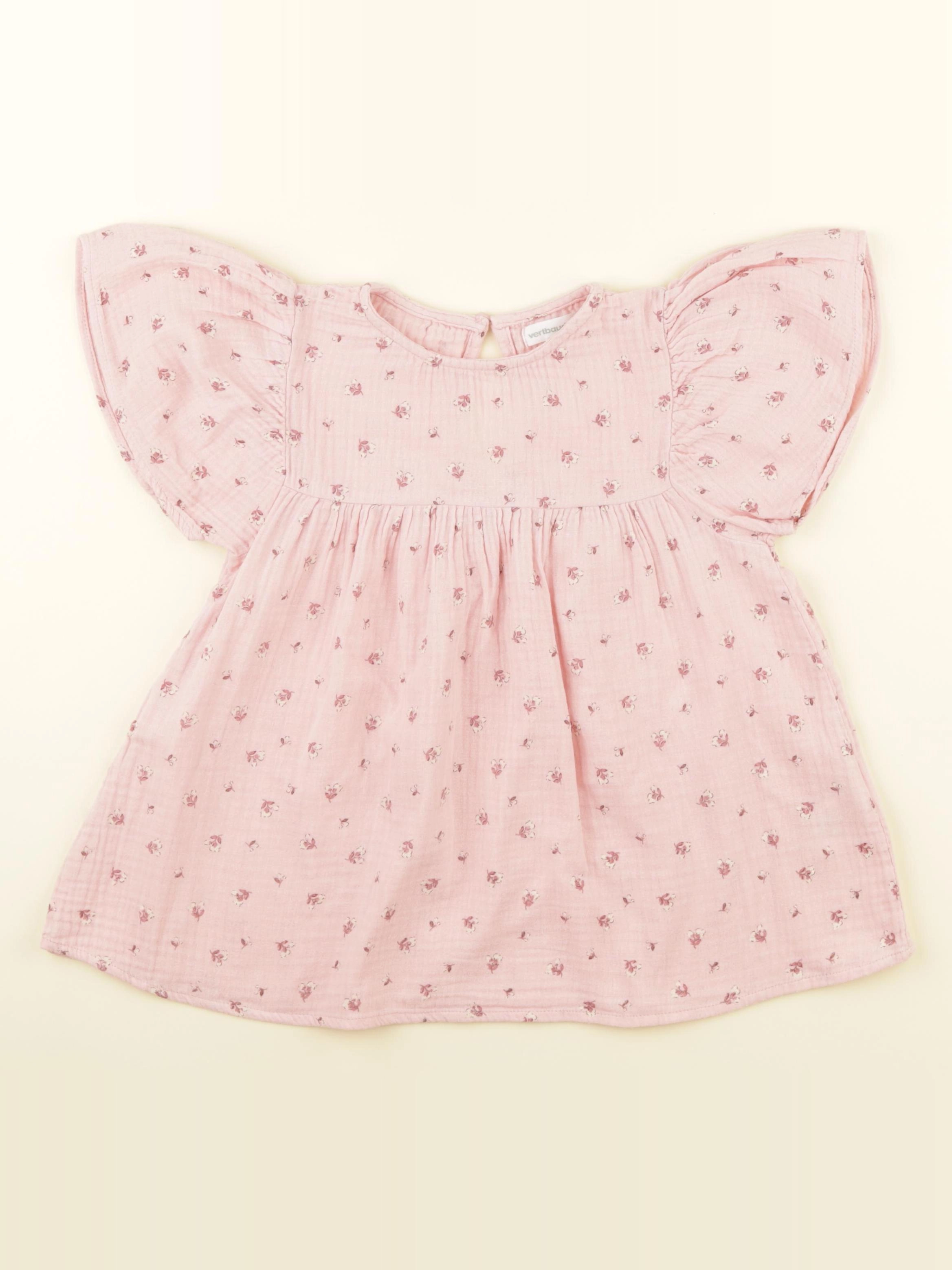 Vertbaudet - blouse rose - 8 ans