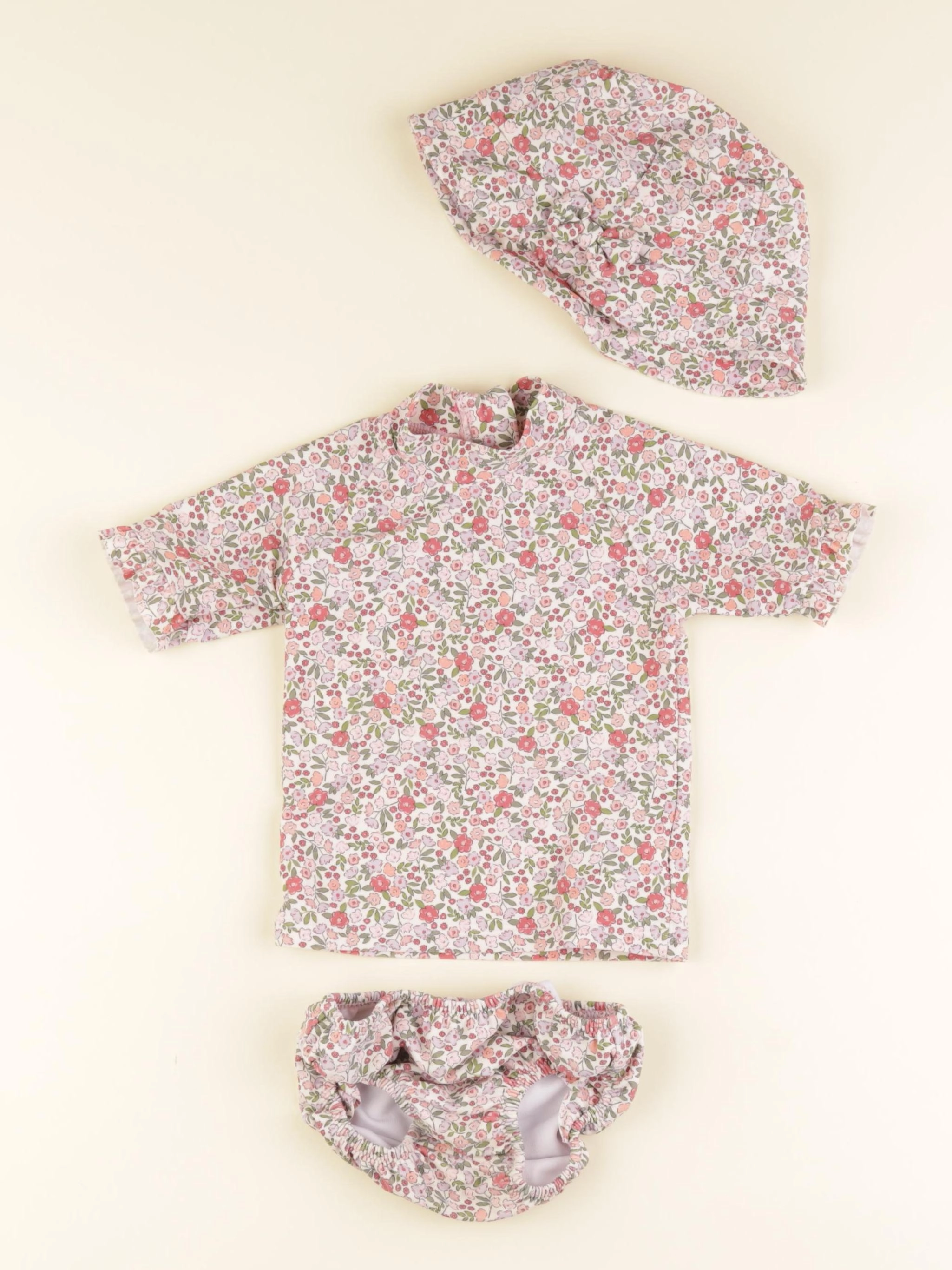 Vertbaudet - ensemble de bain multicolore - 9/12 mois