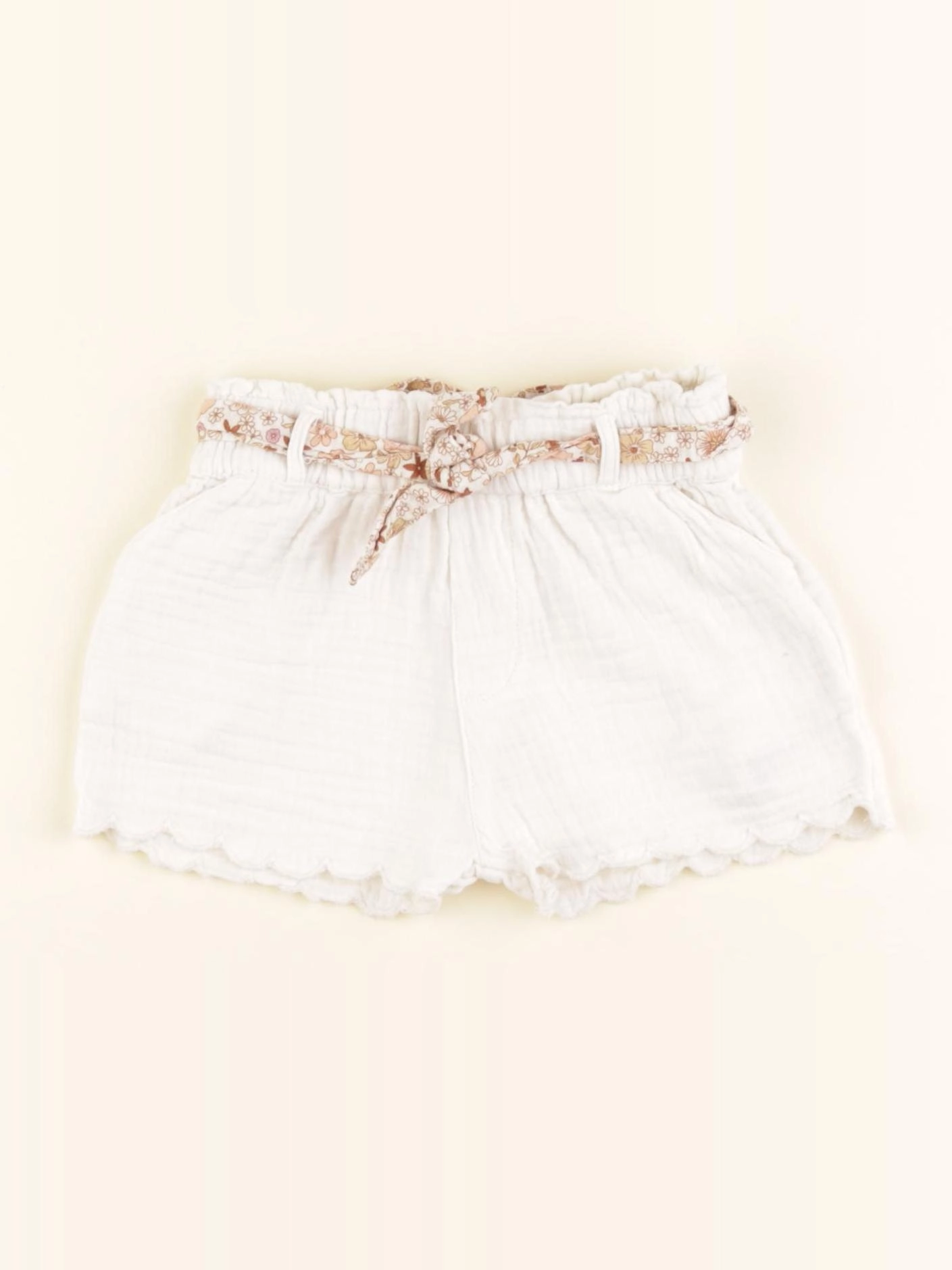 Vertbaudet - short blanc - 12 mois