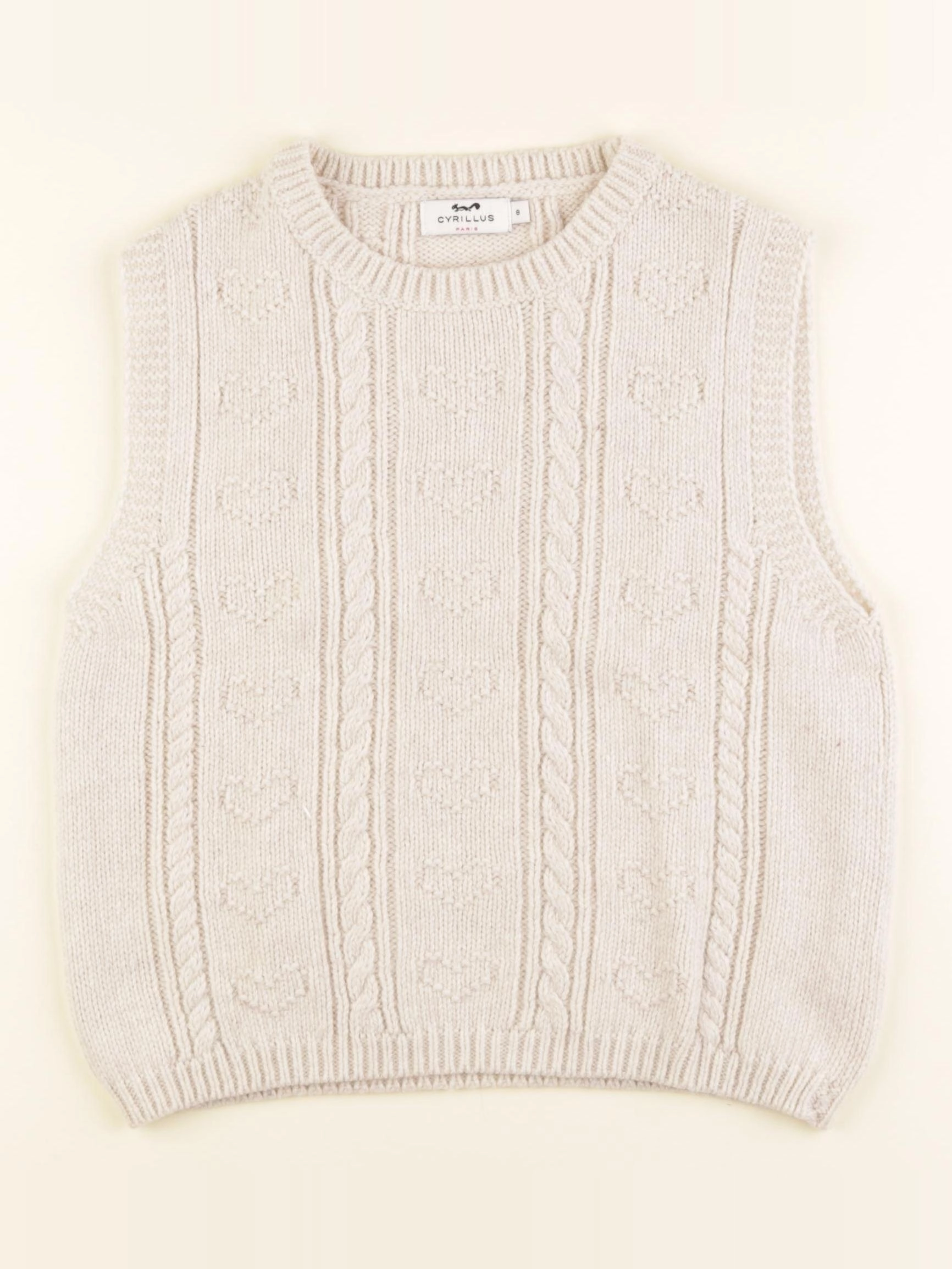 Cyrillus - pull beige - 8 ans