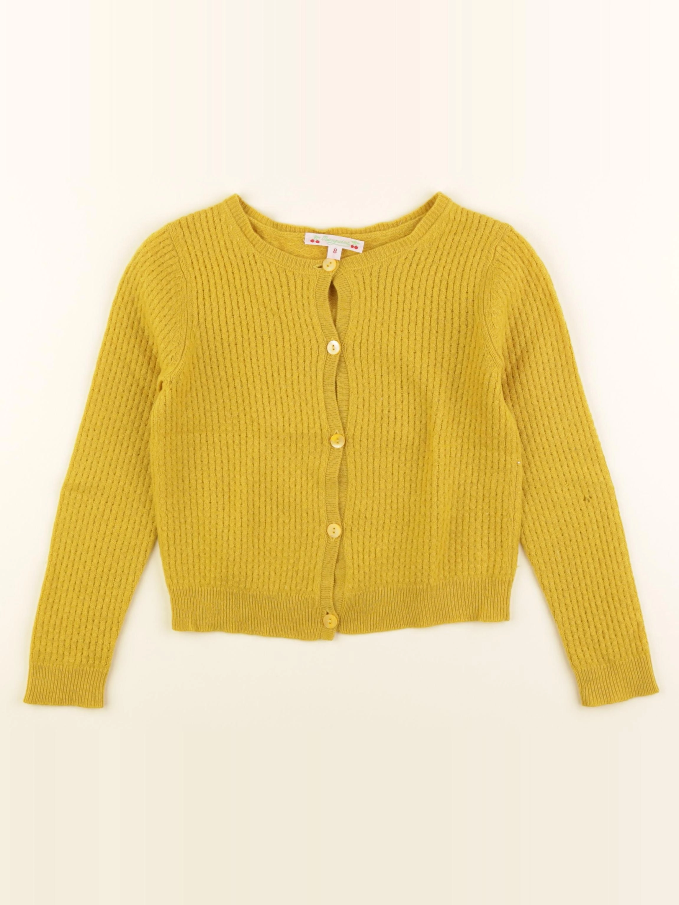 Bonpoint - gilet jaune - 8 ans