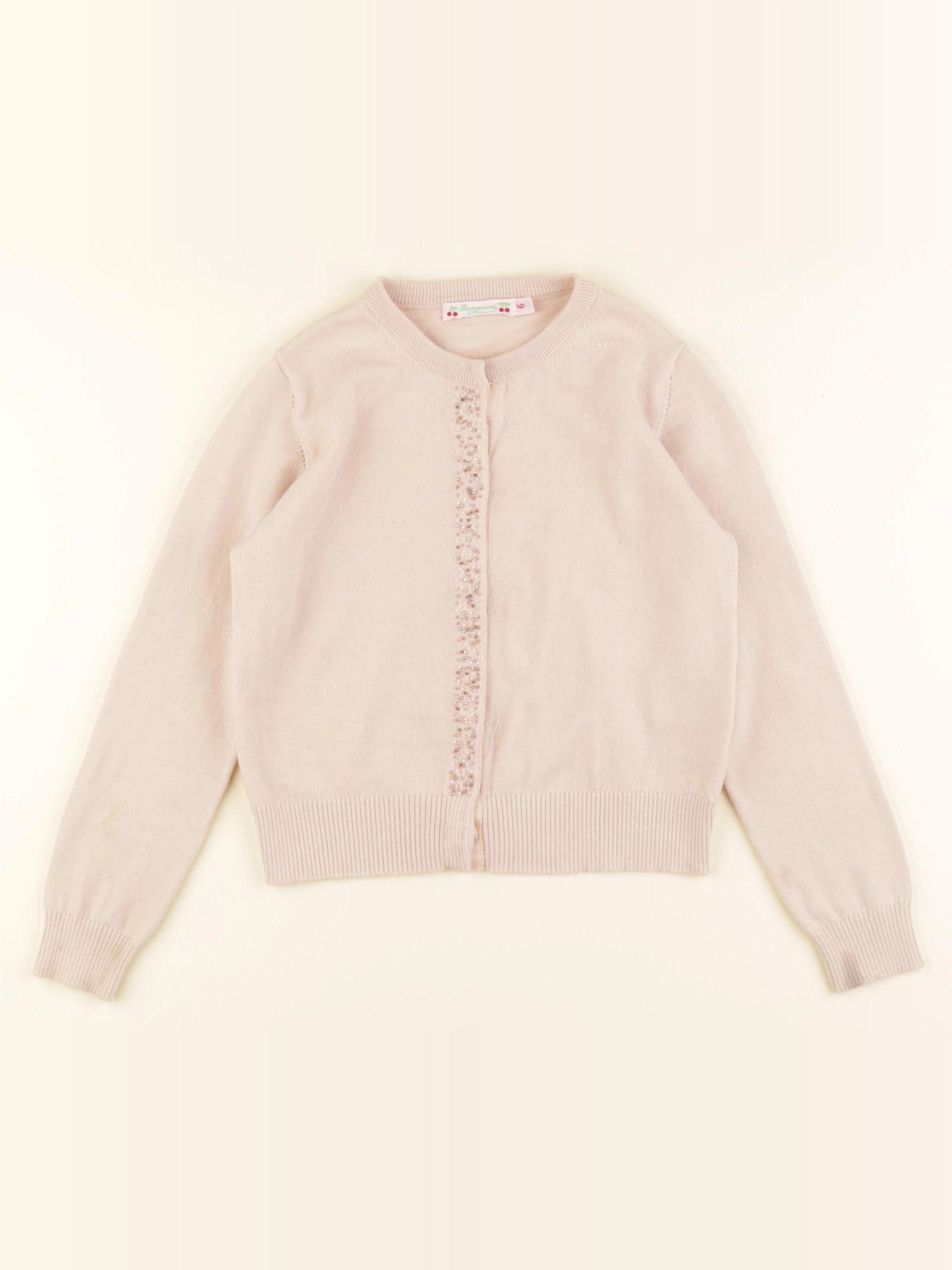 Bonpoint - gilet beige - 6 ans