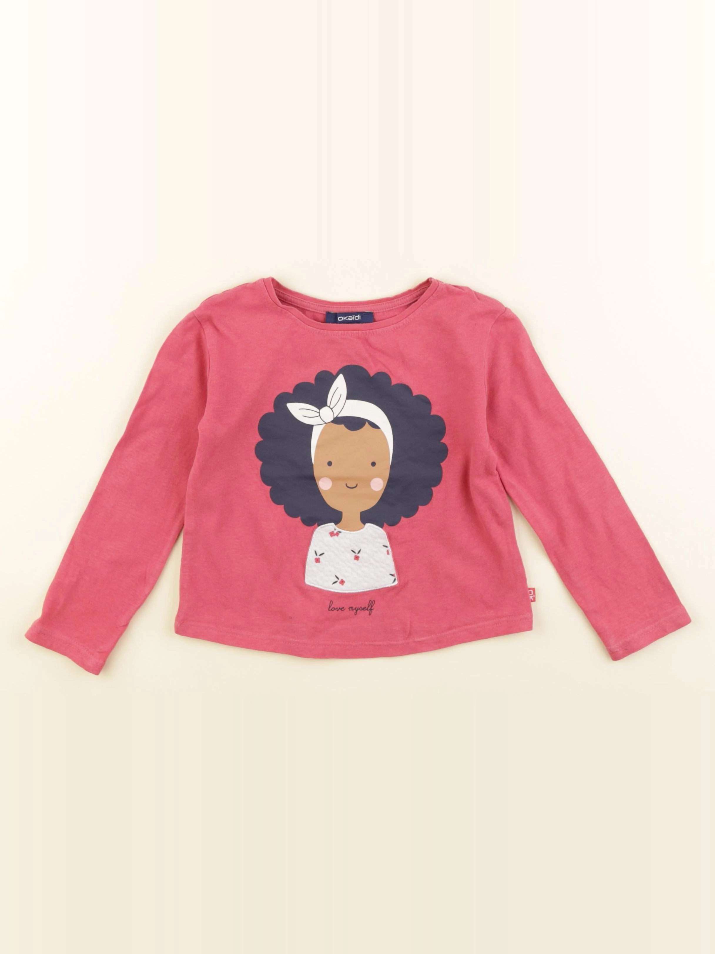 Okaidi - tee-shirt rose - 3 ans
