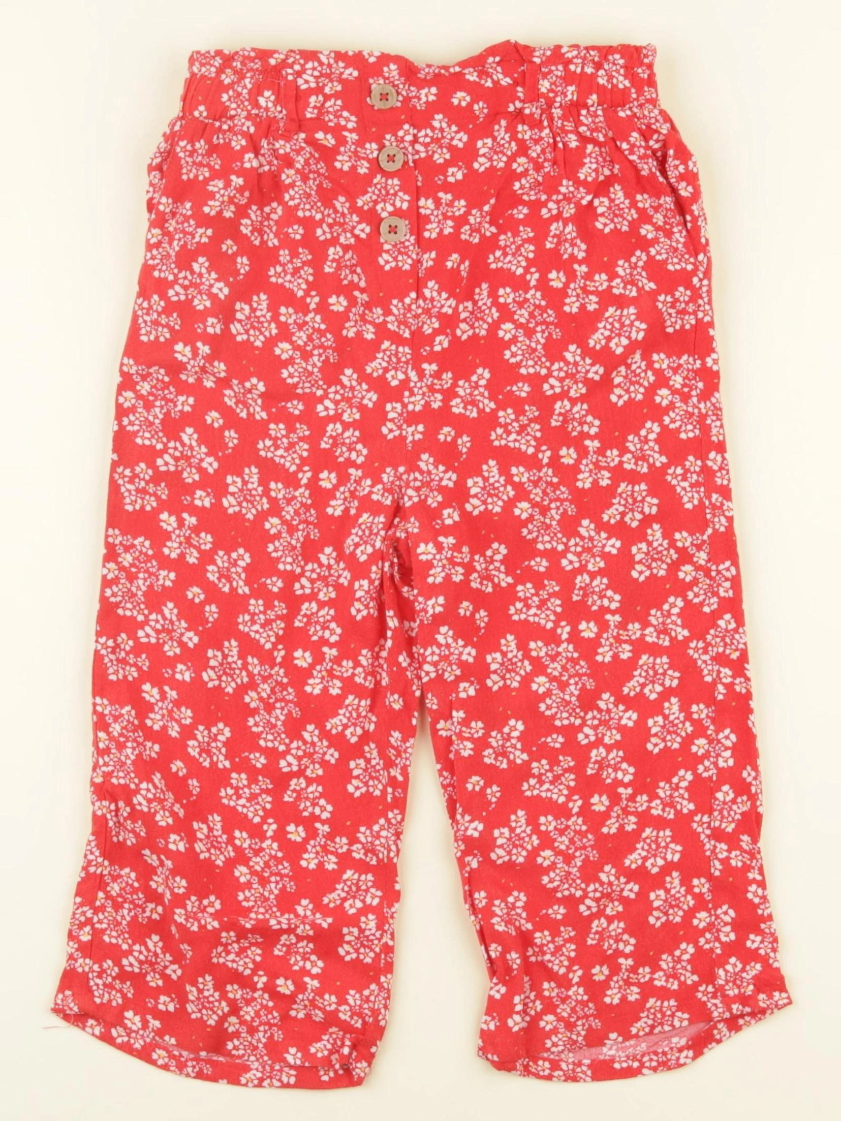 Vertbaudet - pantalon rouge - 10 ans