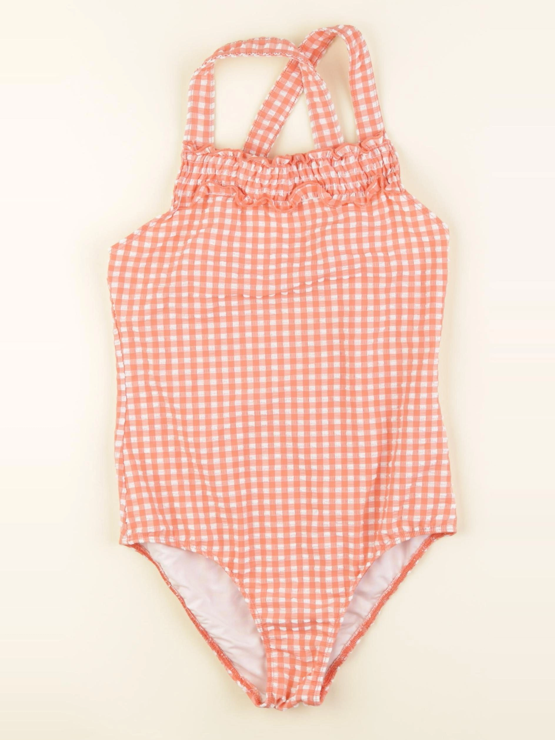Monoprix - maillot de bain orange - 10 ans