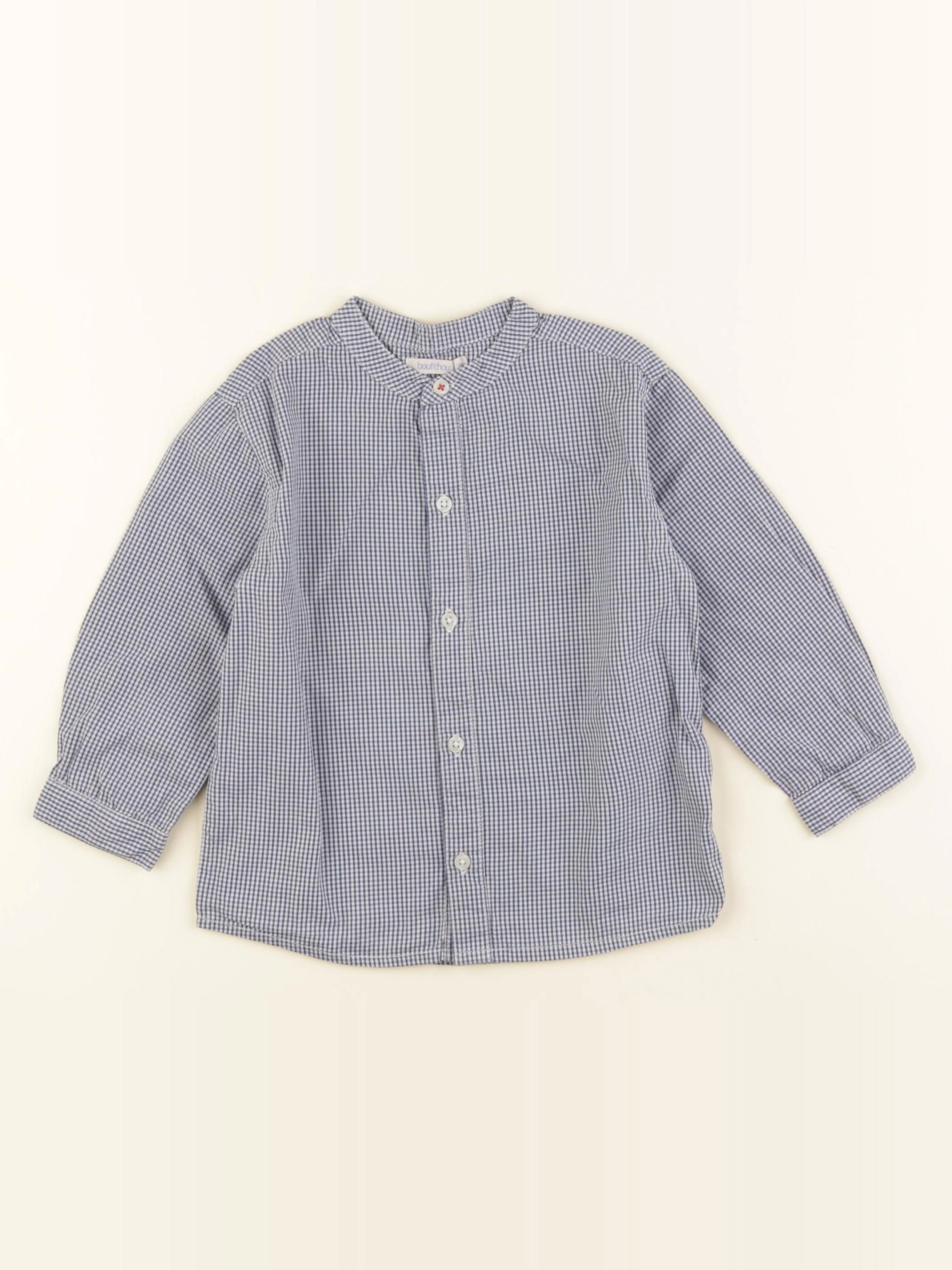 Boutchou - chemise bleu - 18 mois