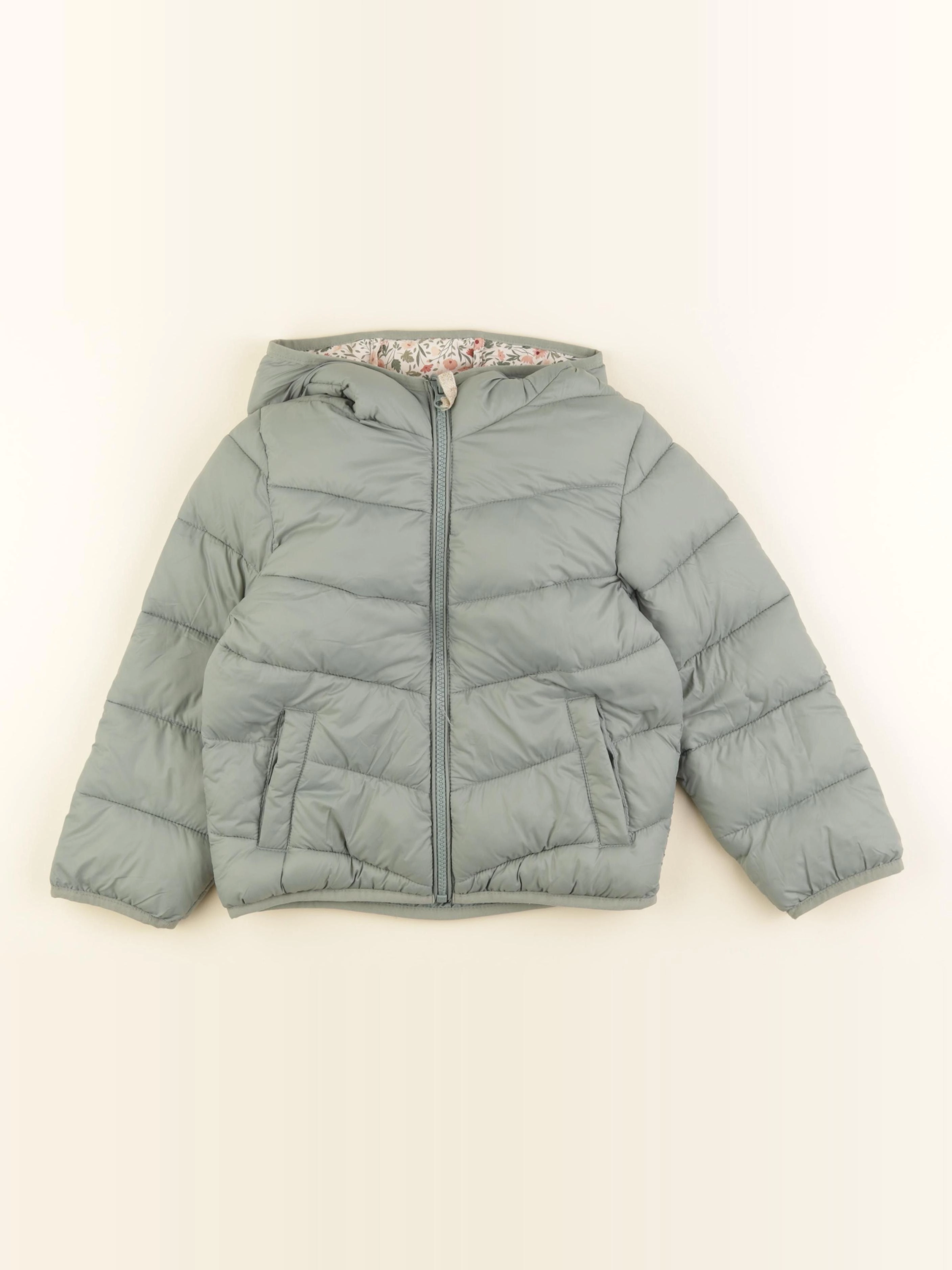 Vertbaudet - doudoune vert - 6 ans